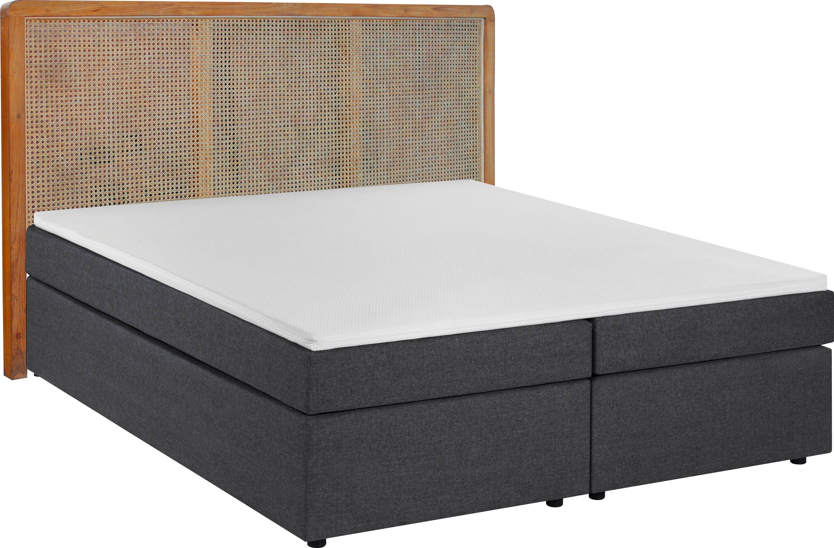 SIT Boxspring Met rotan-hoofdbord