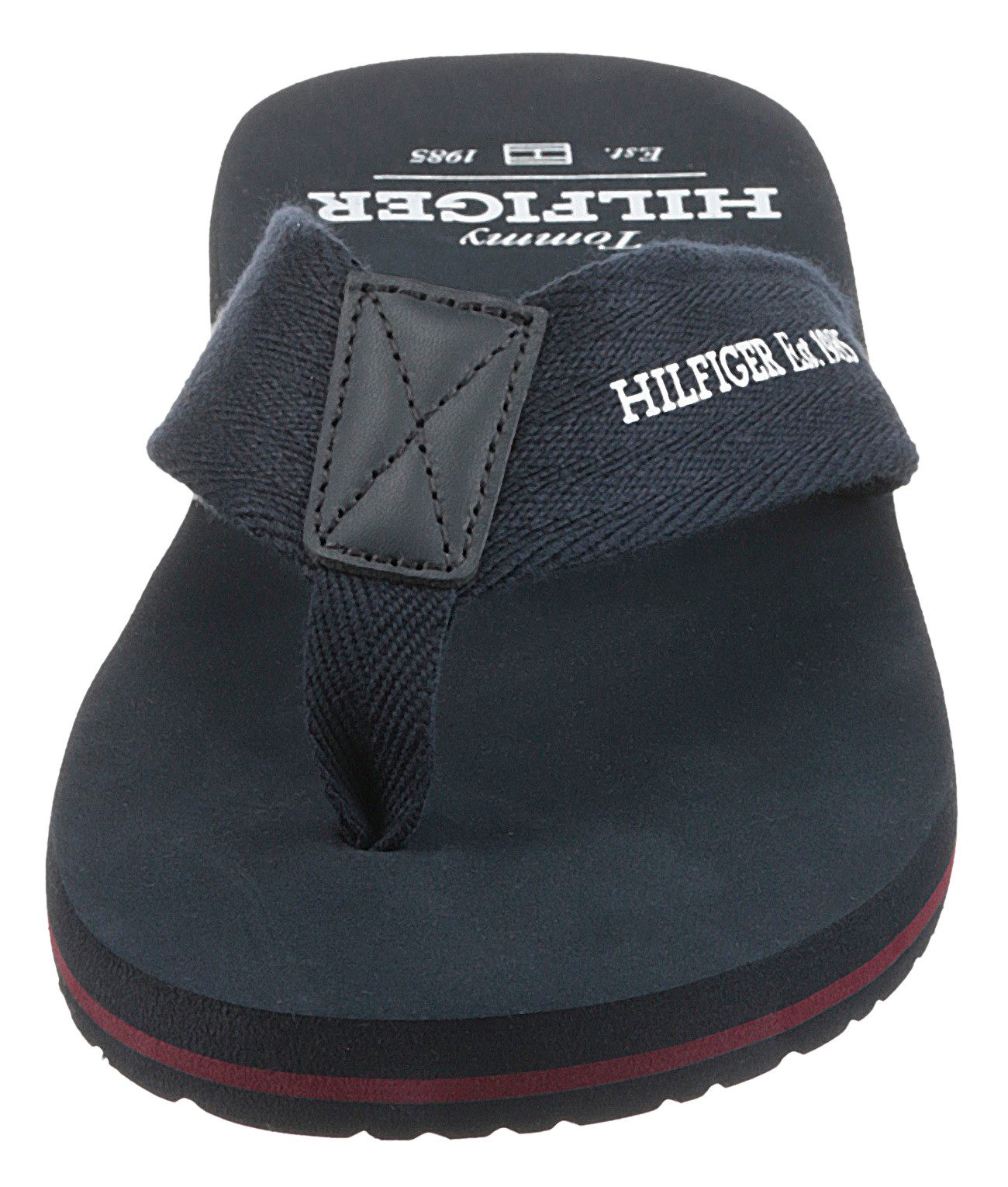 Tommy Hilfiger Teenslippers HILFIGER 85 BEACH SANDAL zomer mode, dianette, zomerschoen met logo-opschrift