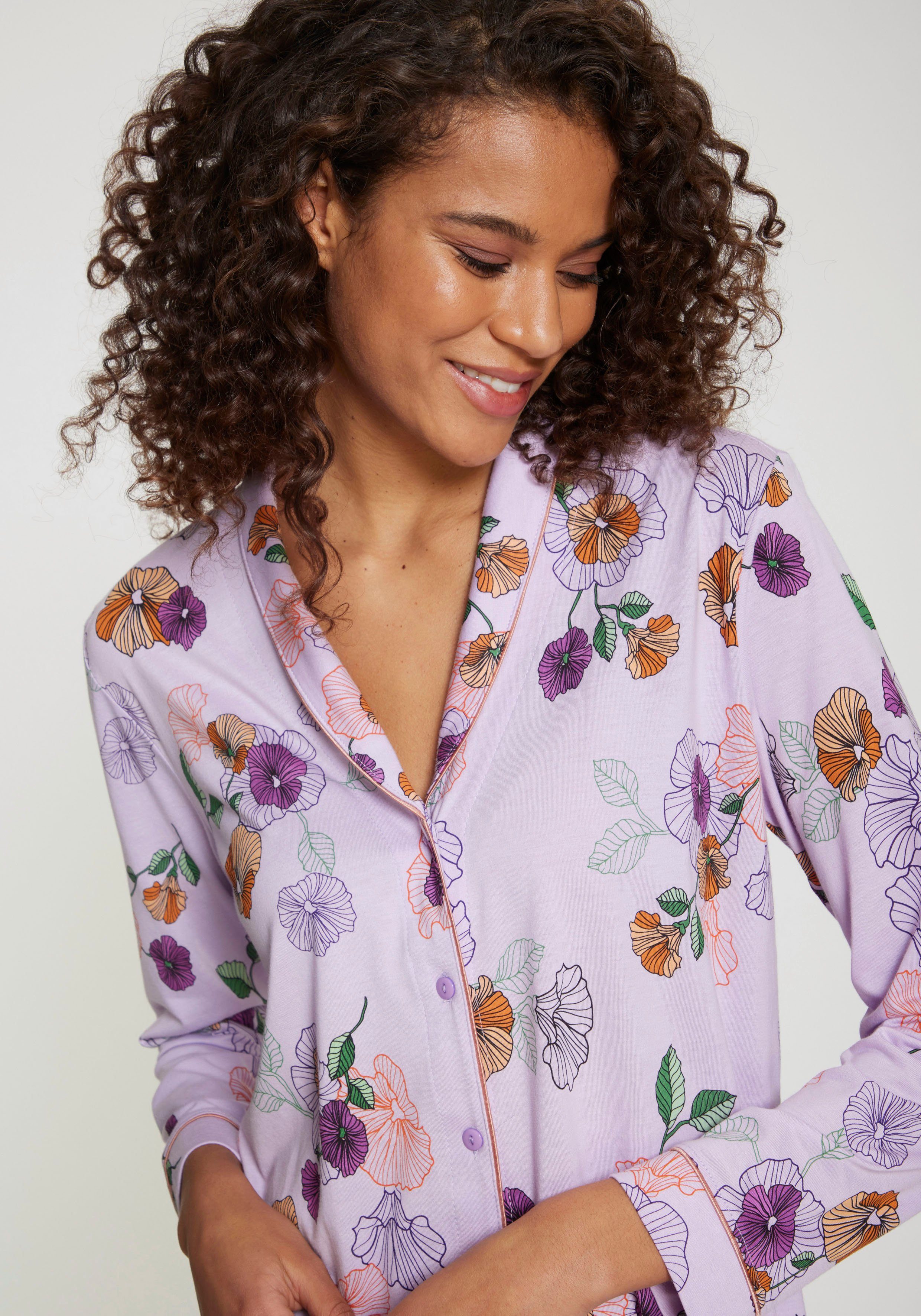 Vivance Dreams Pyjama met bloemdessin (2-delig)