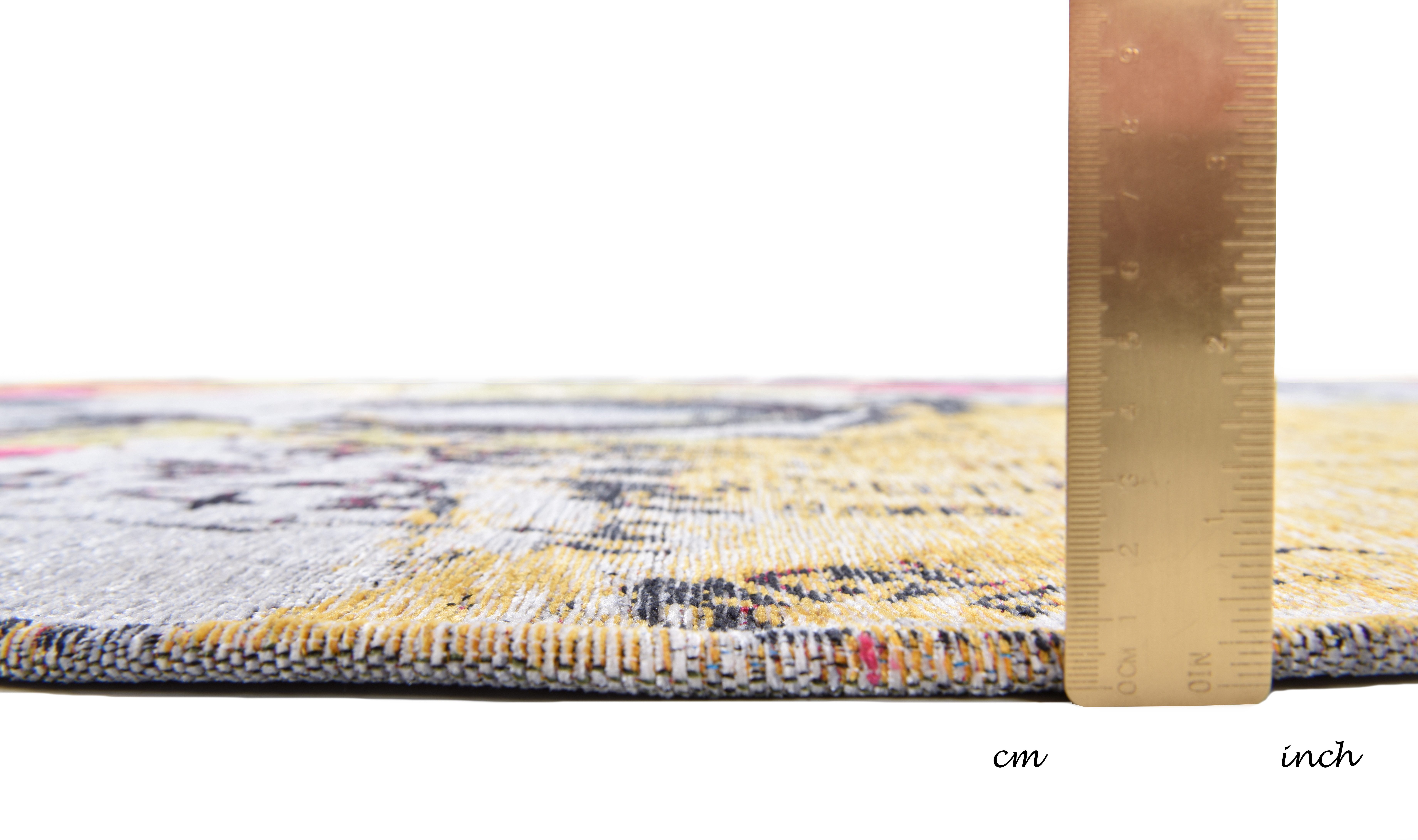 Gino Falcone Vloerkleed Cosima-107 plat geweven jacquard-vloerkleed, met chenillegaren, modern design