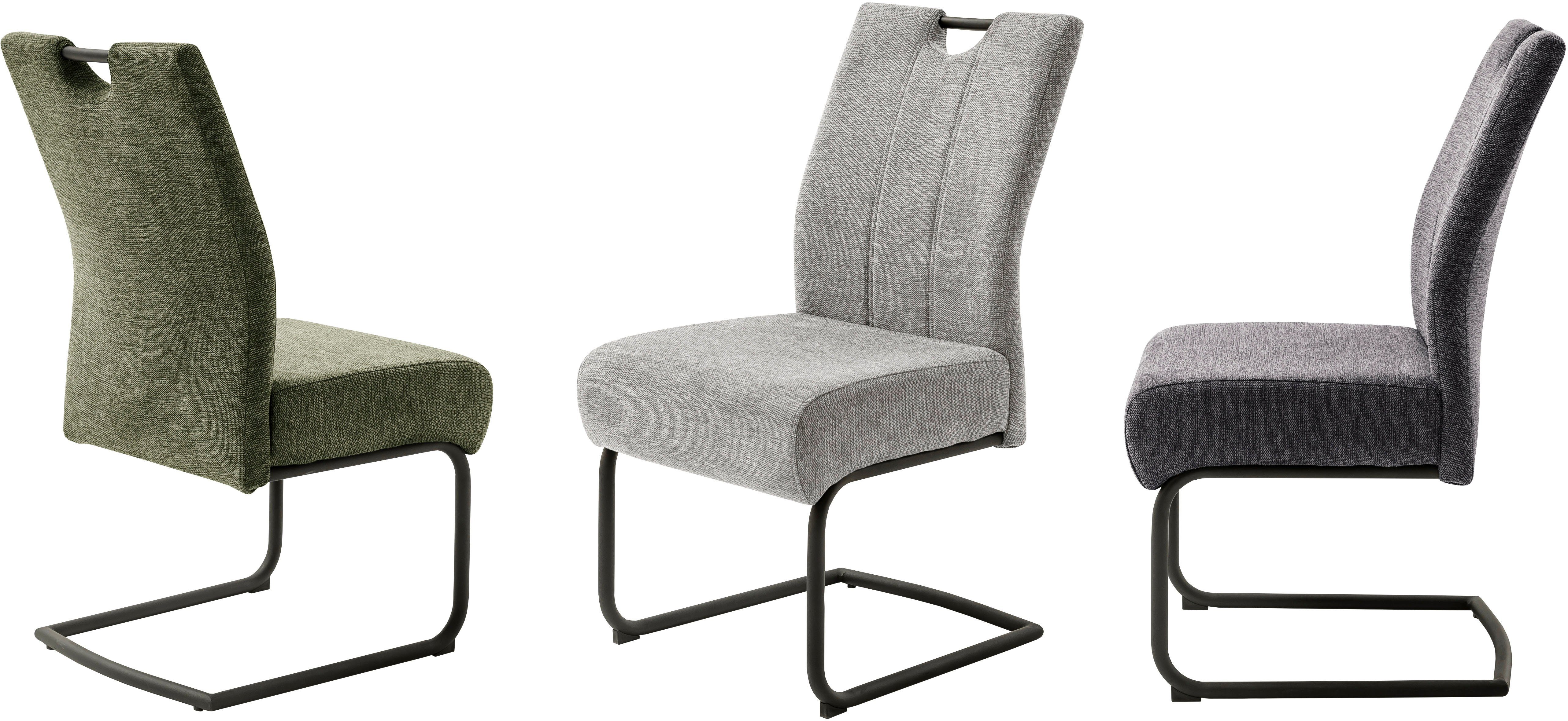 MCA furniture Eetkamerstoel AMERY (2-pack), pocketvering, belastbaarheid 150 kg, zithoogte ca. 49 cm