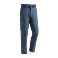maier sports functionele broek torid slim zip smalle outdoorbroek met zipp-off blauw