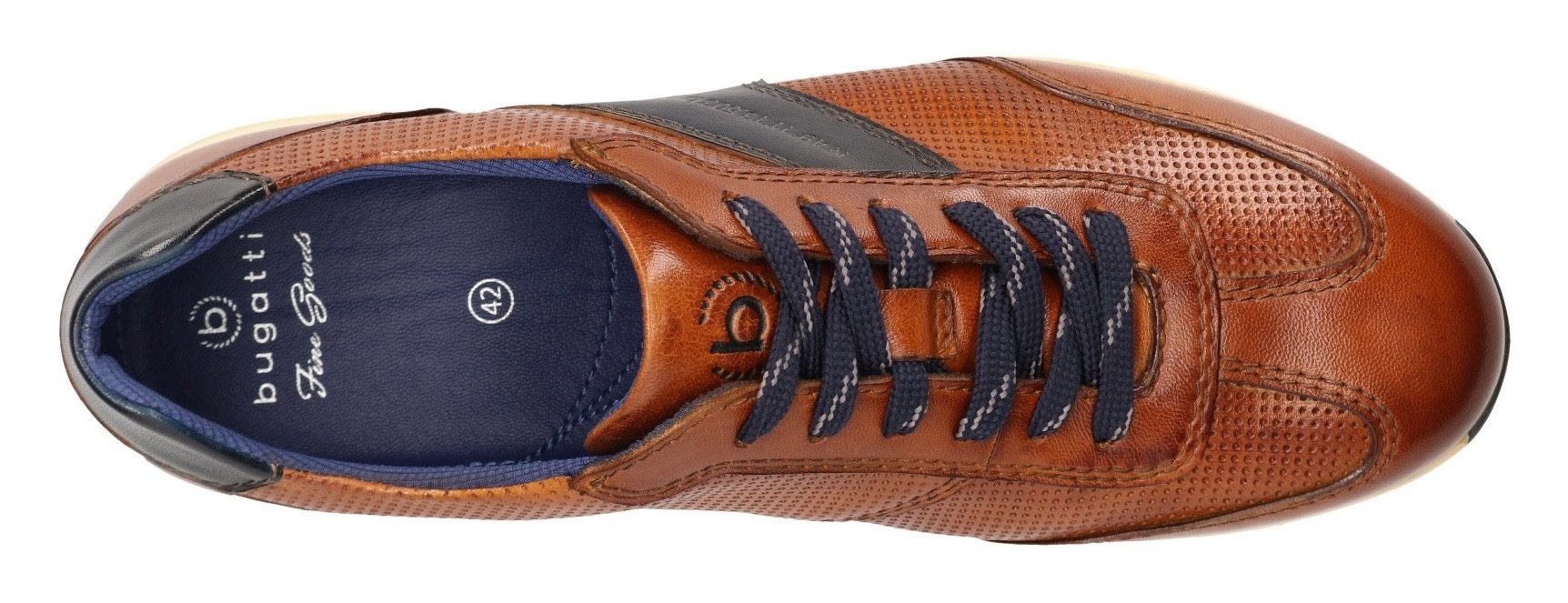Bugatti Slip-on sneakers , lage schoen, slipper, businessschoen met contrastafwerking