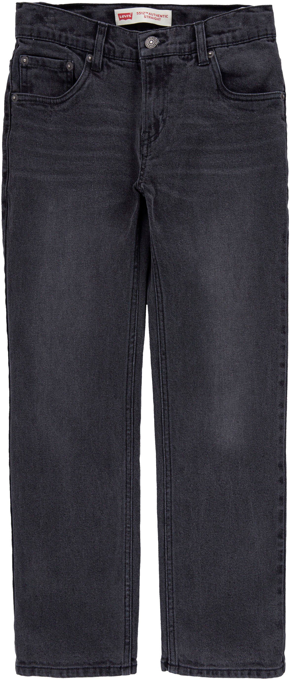 Levi's Kidswear Straight jeans LVB 551Z AUTHENTIC STRGHT JEAN jongens jeans maat 4 (104) grijs