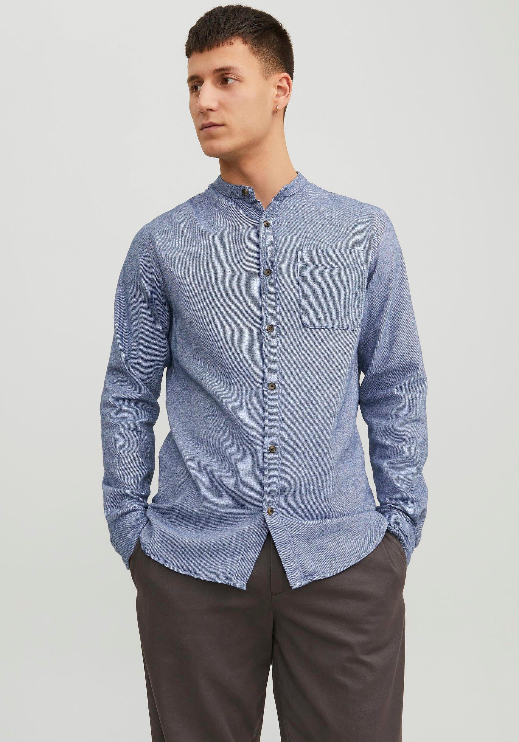 Jack & Jones Overhemd met lange mouwen JJEBAND MELANGE SHIRT LS SN