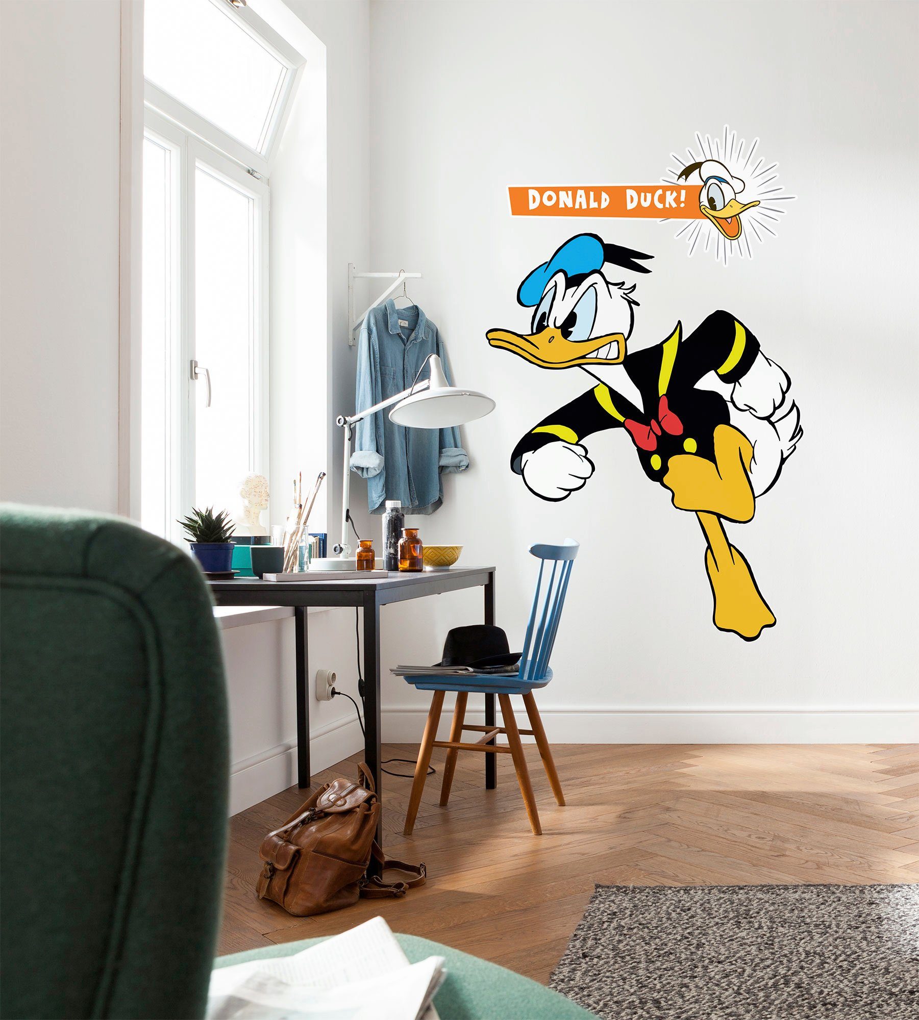 Komar Vliesbehang Zelfklevend vlies - Donald angry XXL - Afmeting 127 x 200 cm (1 stuk)