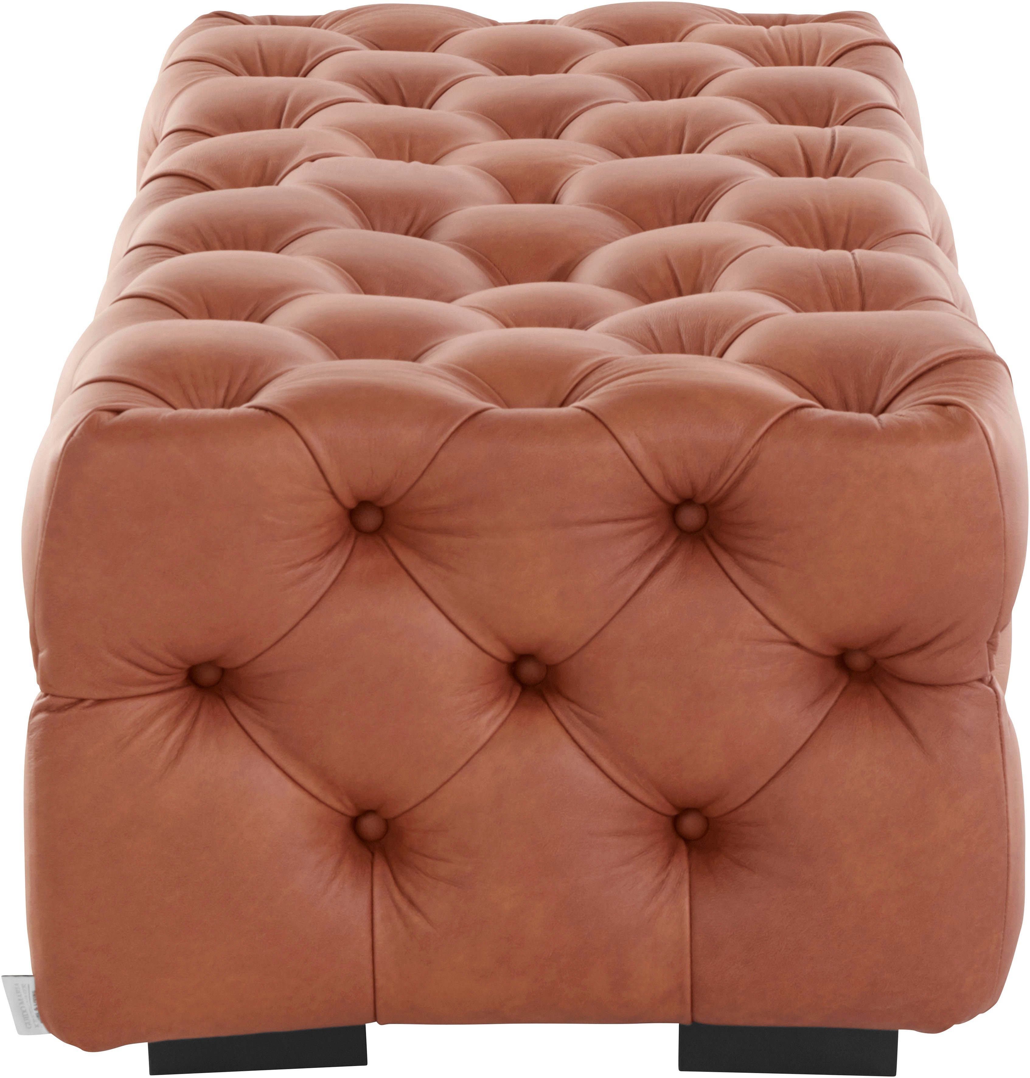 Guido Maria Kretschmer Home&Living Hocker Kalina met klassieke chesterfield-capitonnage