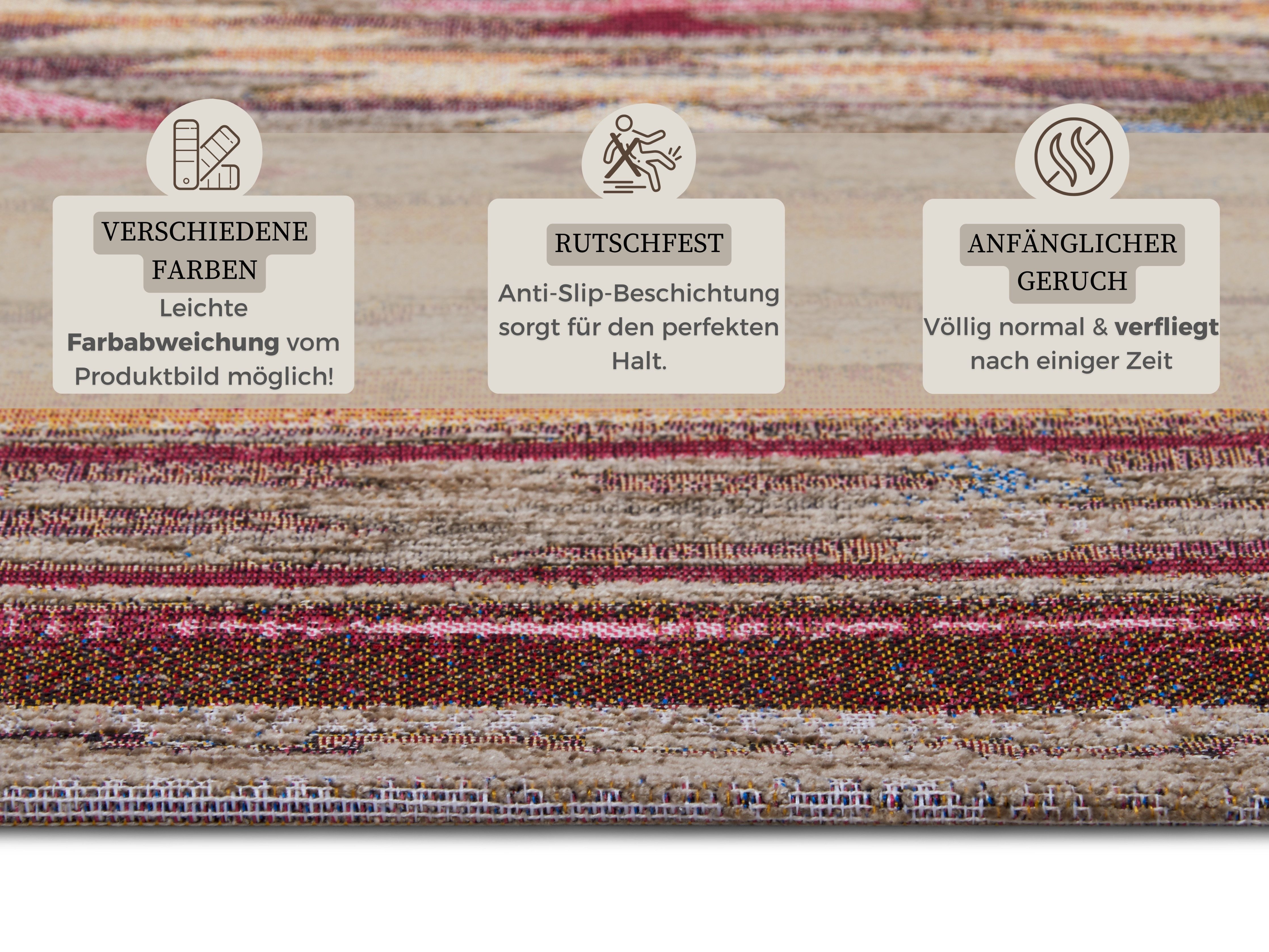 HANSE Home Vloerkleed Necla slijtbestendig, onderhoudsvriendelijk, robuust, antislip