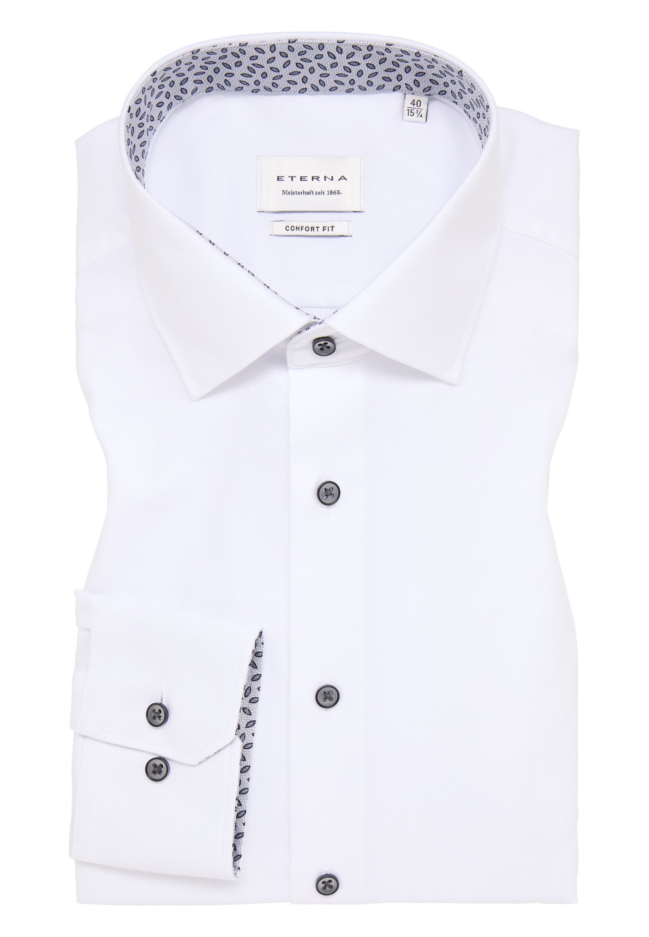Eterna Overhemd met lange mouwen Comfort fit