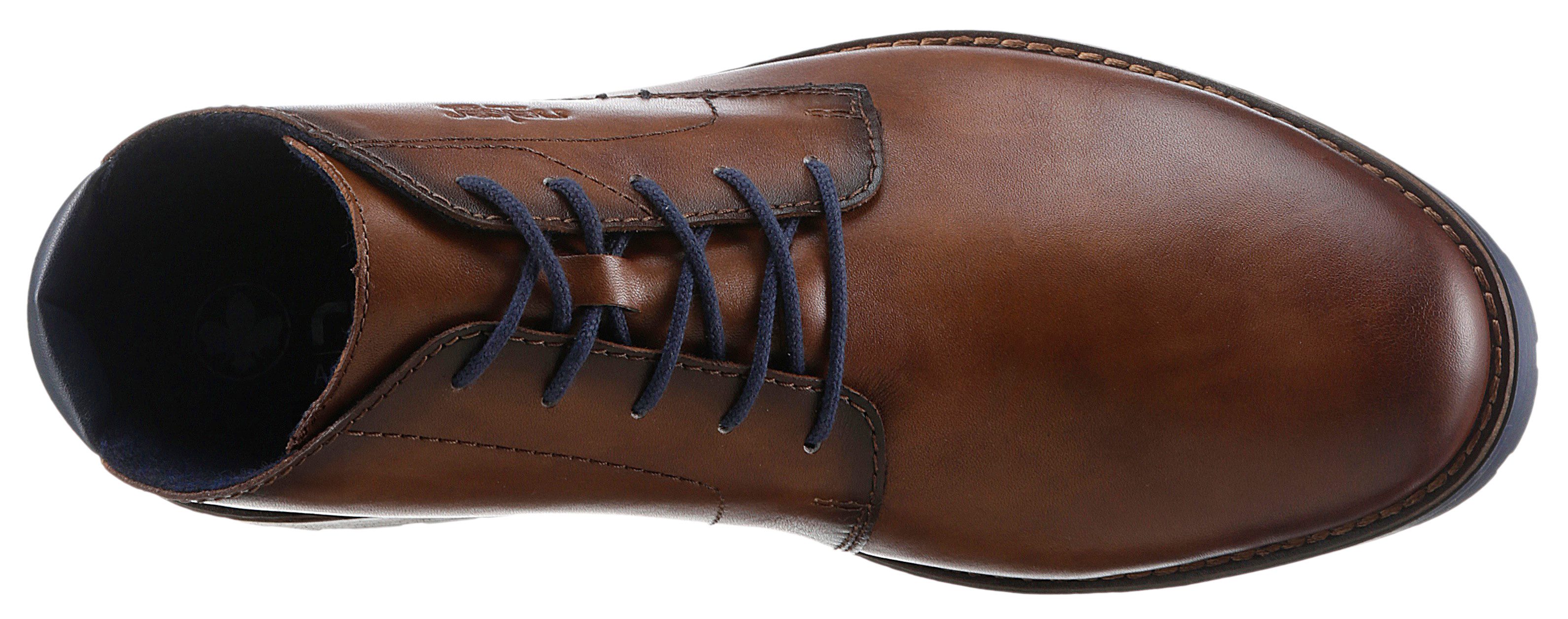 Rieker Veterlaarsjes zakelijke enkellaars, veterschoenen met zachte binnenzool