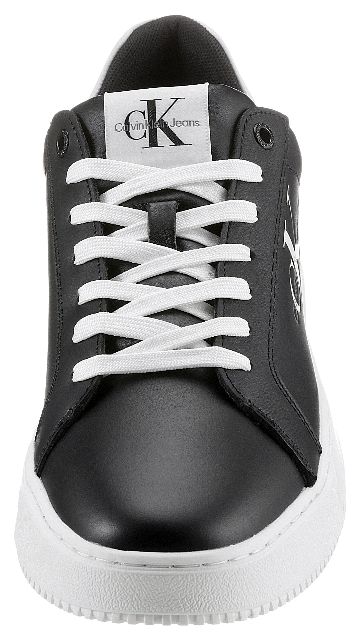 Calvin Klein Plateausneakers SEAMUS 20L vrijetijdsschoen, lage schoen, veterschoen met contrast bies