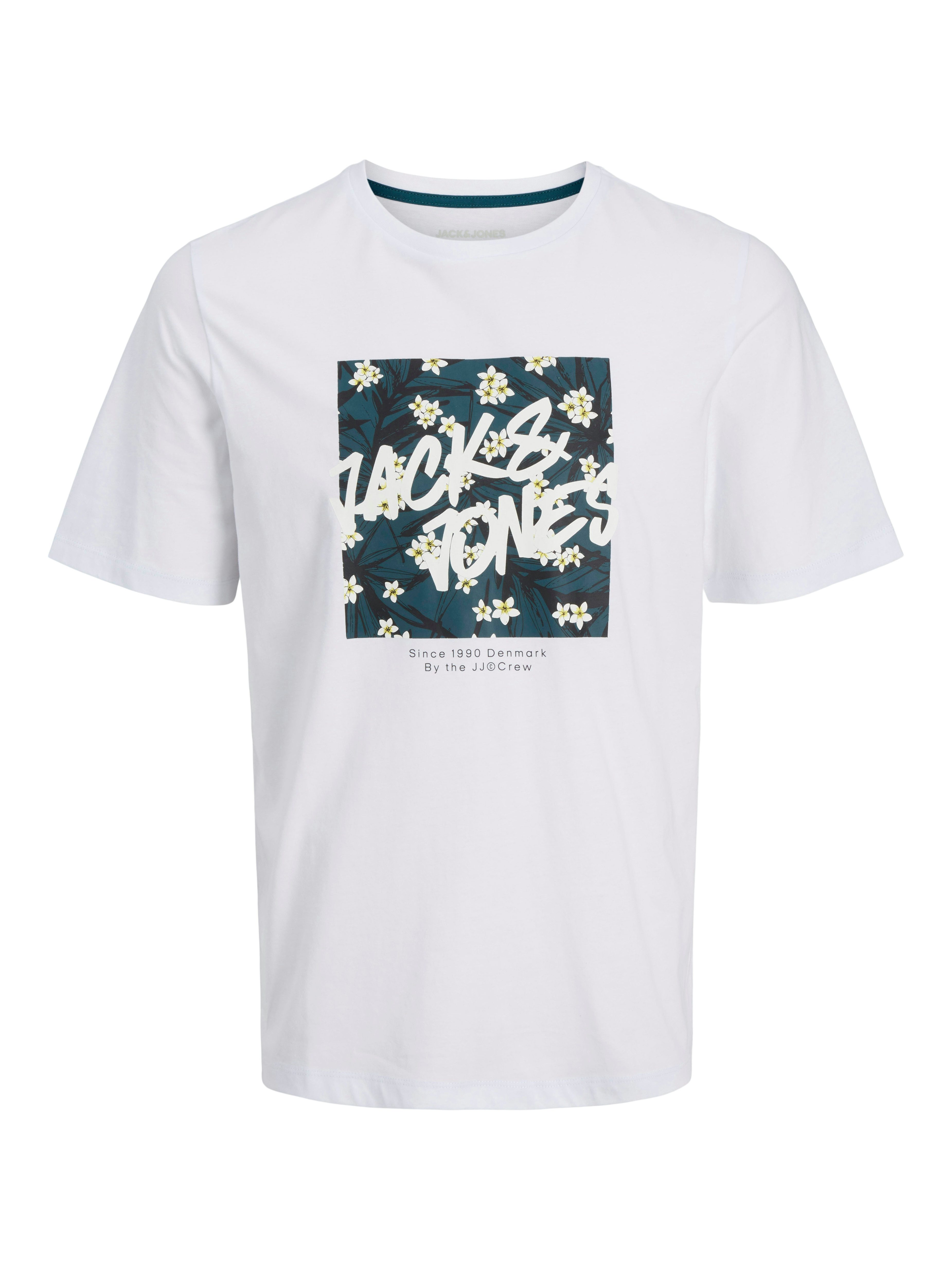 Jack & Jones Shirt met print JJHAWAII SHAPE TEE SS CREW NECK