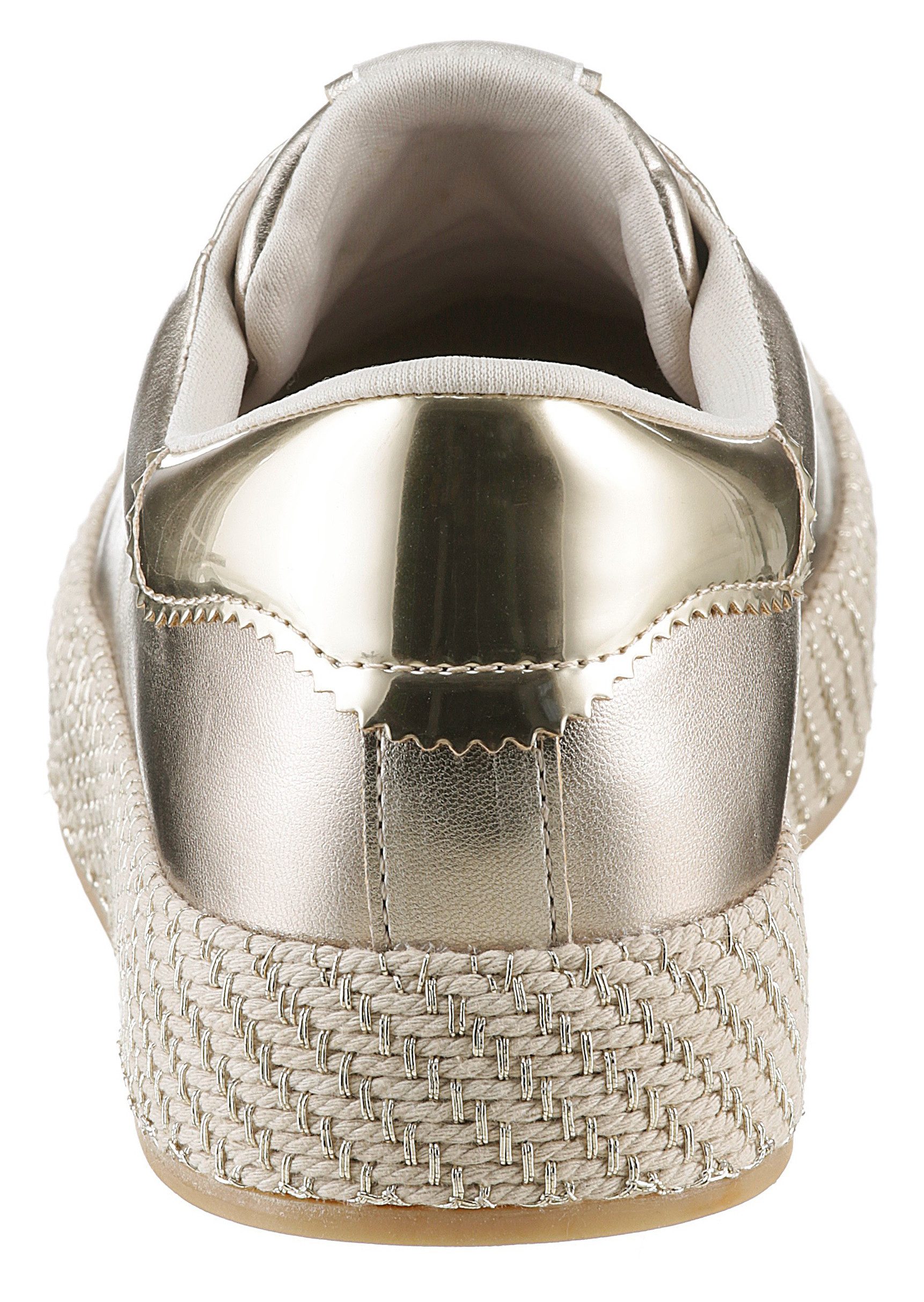 Tamaris Plateausneakers , vrijetijdsschoen, lage schoen, veterschoen met textielkoord aan het plateau