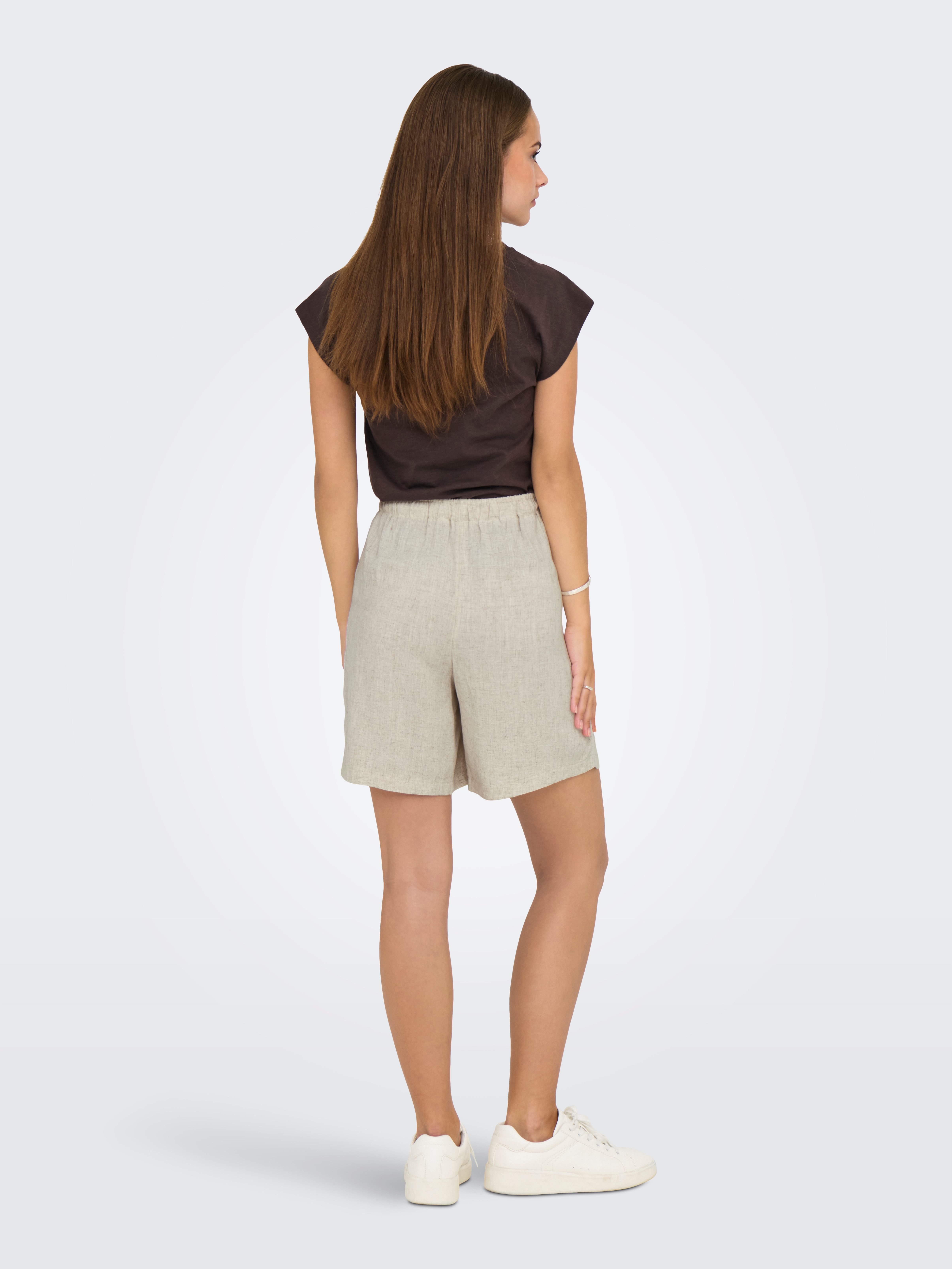 Only Short ONLSIESTA MW PULL-UP LINEN BL SHORTS OS
