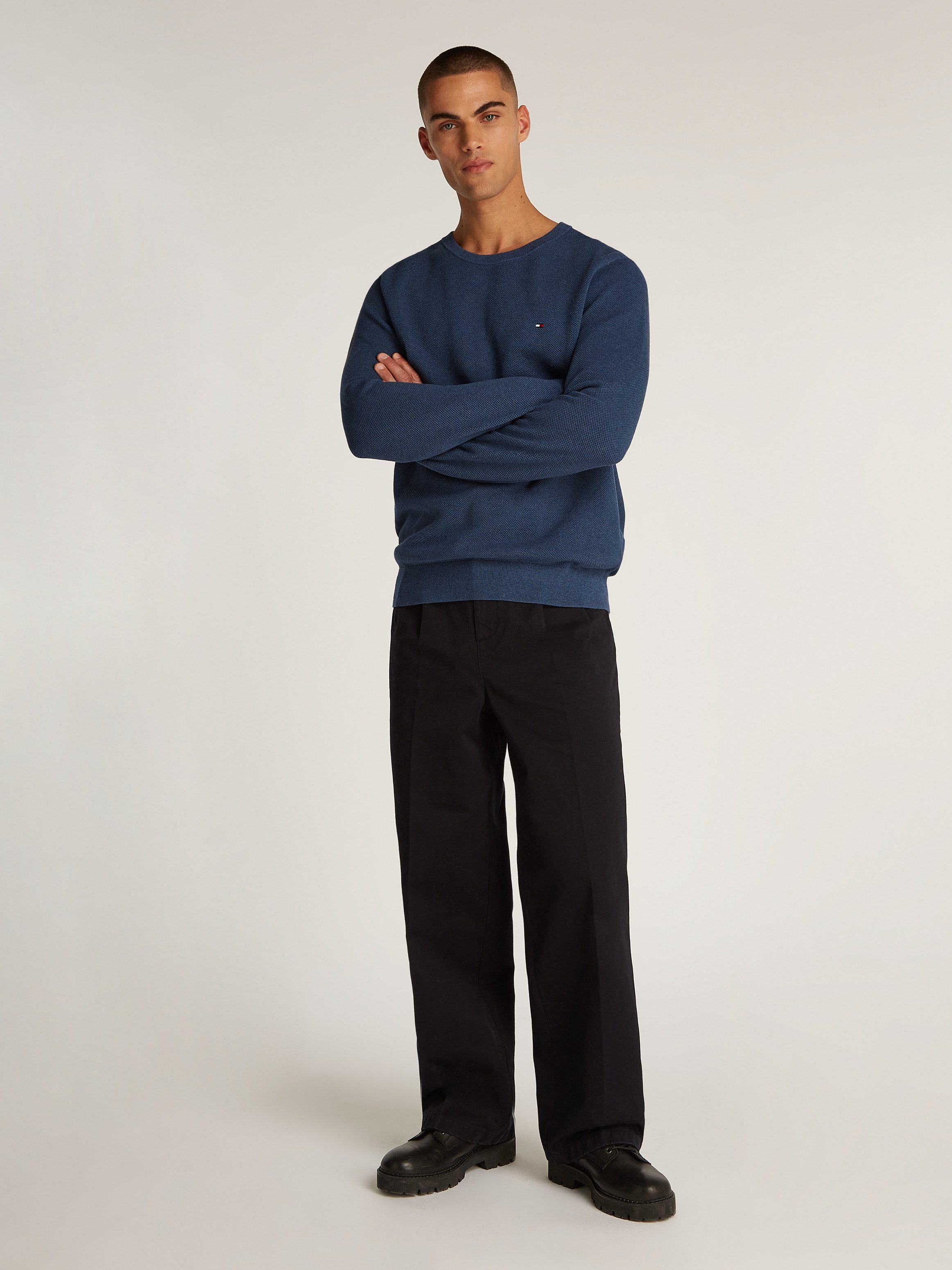 Tommy Hilfiger Trui met ronde hals ESSENTIAL STRUCTURE CREW NECK