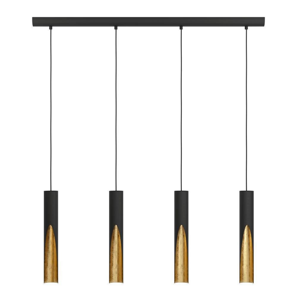 EGLO Hanglamp BARBOTTO Hanglamp, metaal in zwart en goud, hanglamp, GU10 lichtbron (1 stuk)