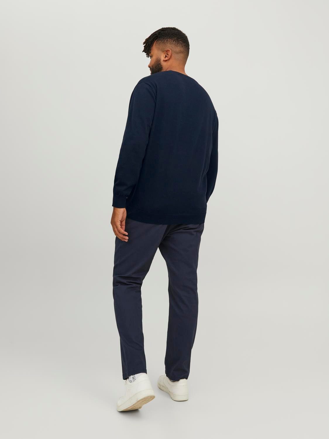 Jack & Jones PlusSize Gebreide trui JJEBASIC KNIT CREW NECK NOOS PLS