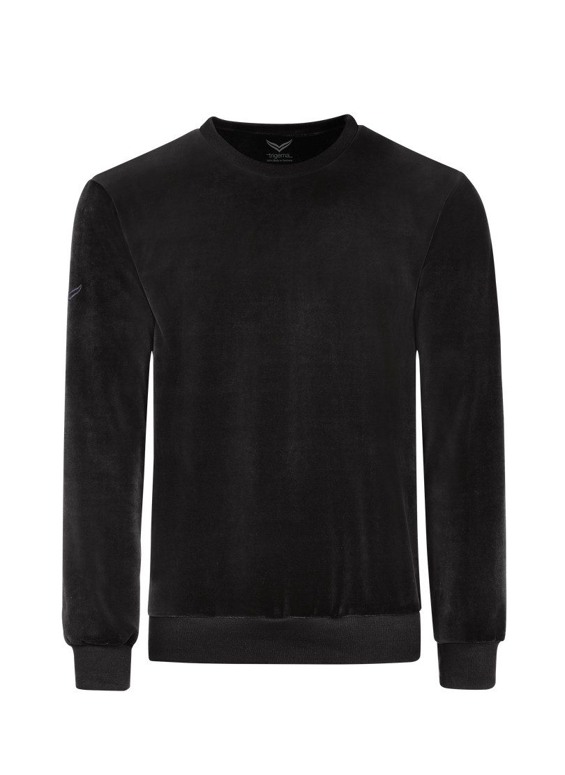 Trigema Sweatshirt TRIGEMA Nicki-shirt