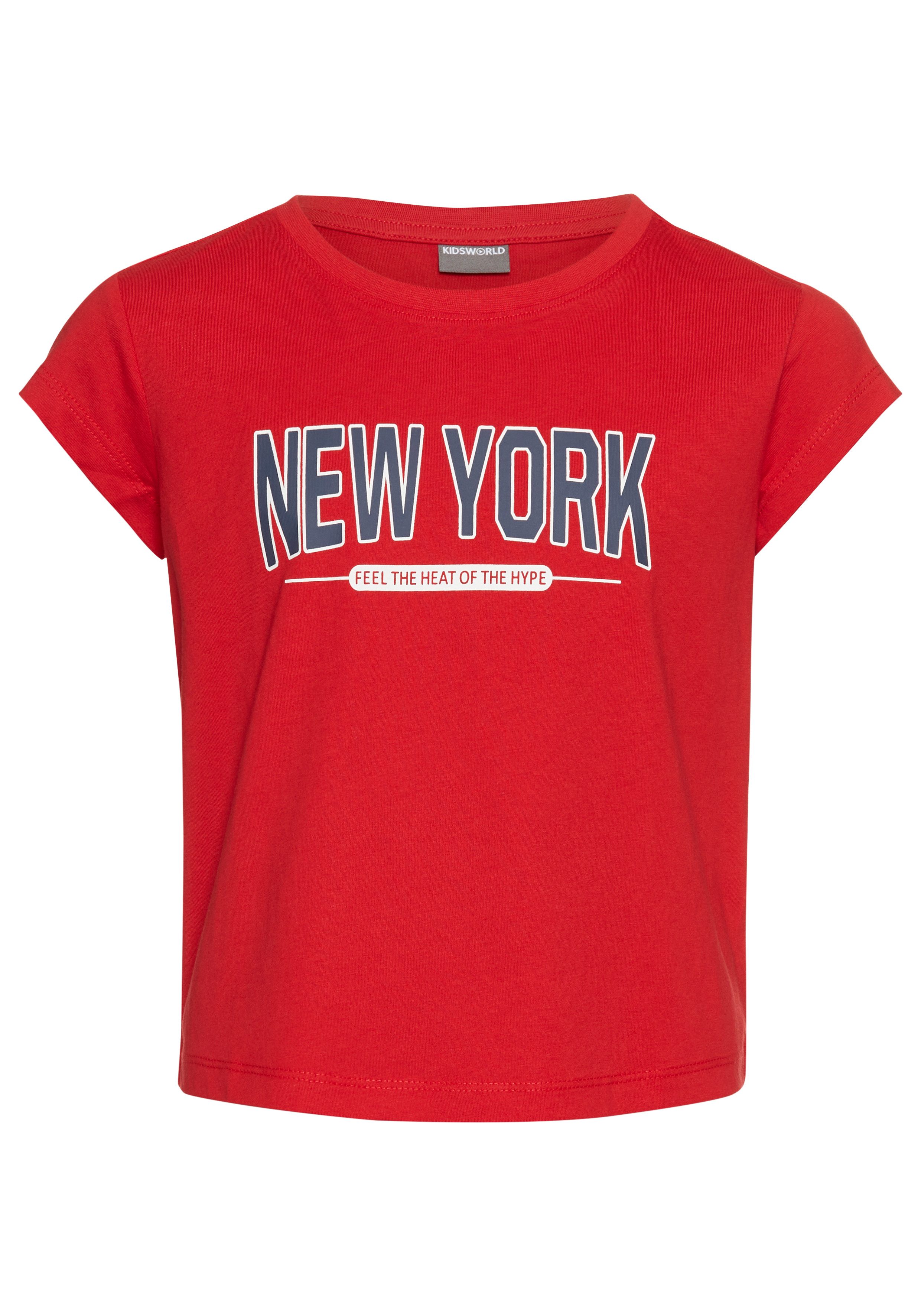 KIDSWORLD T-shirt New York - Print Korte mouwen, rechte pasvorm, met stijlvolle print
