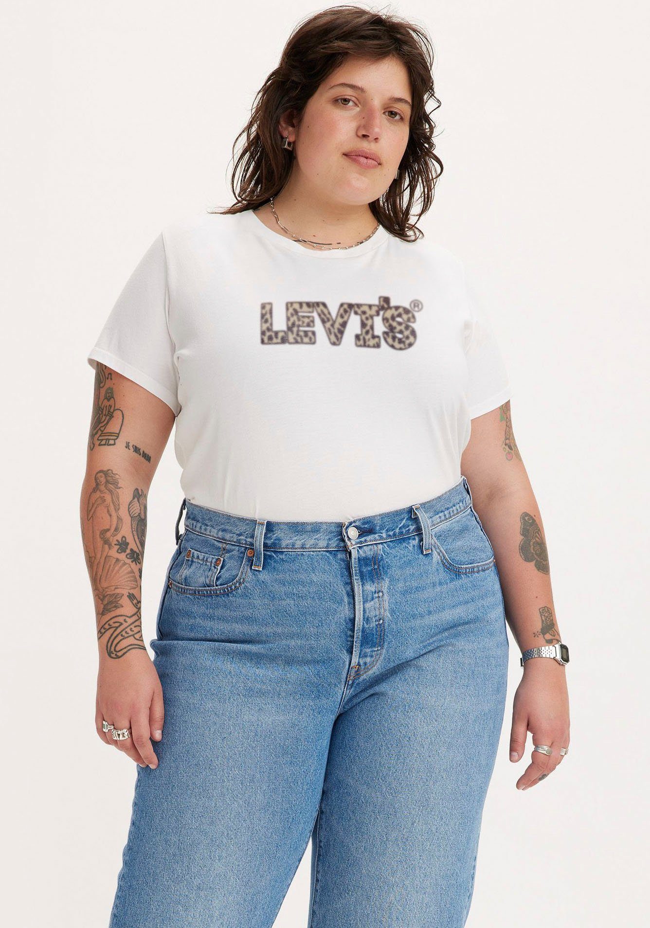 Levi's Plus Levi's Plus Shirt met ronde hals Perfect Tee Whites