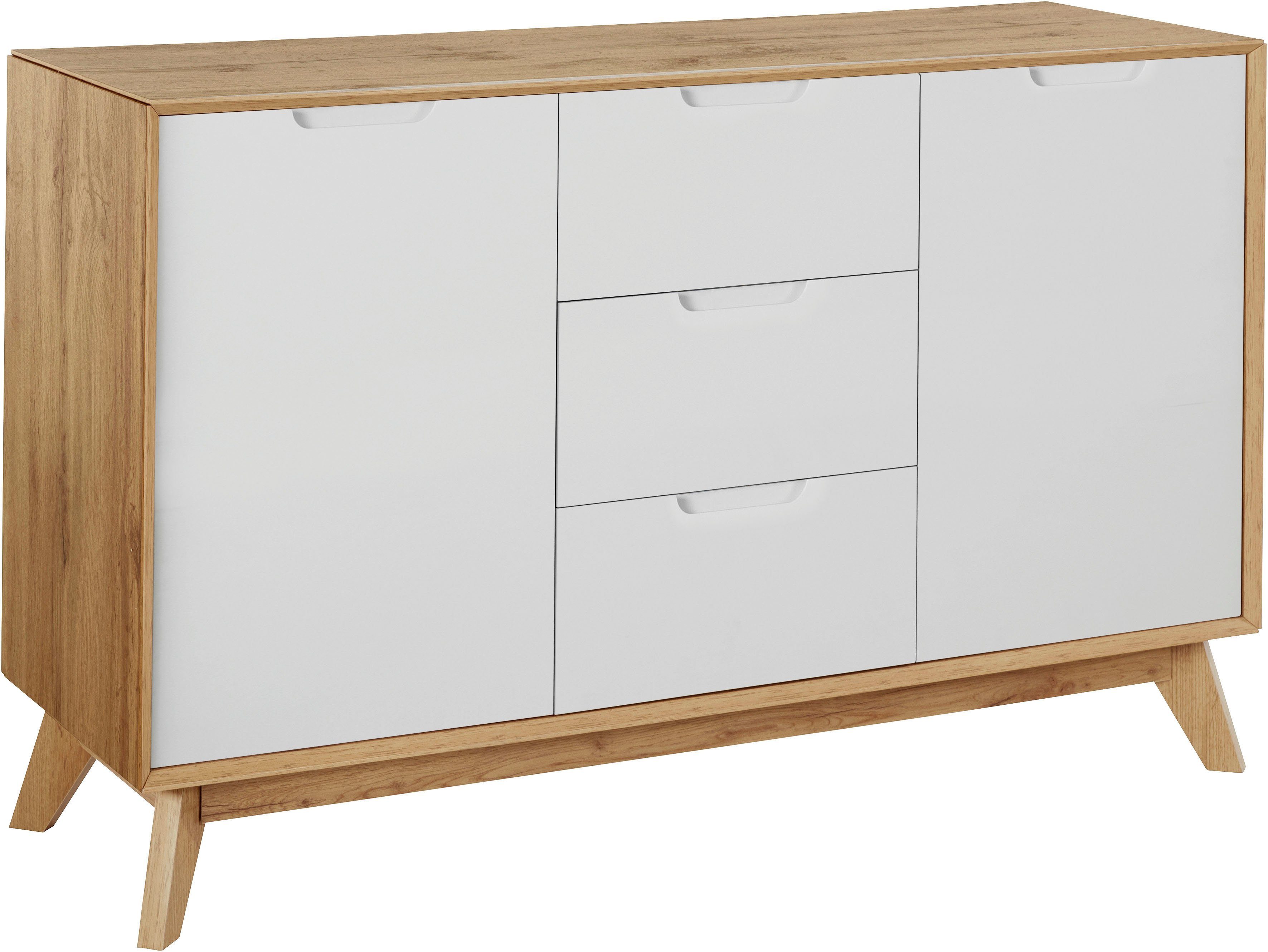 andas Dressoir Pandrup met 3 laden en 2 verstelbare planken, b: 120 cm, h: 75 cm