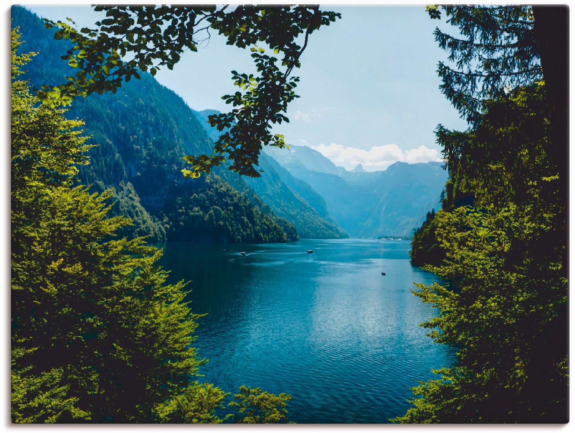 Artland artprint Malerwinkel Königssee- Alpen