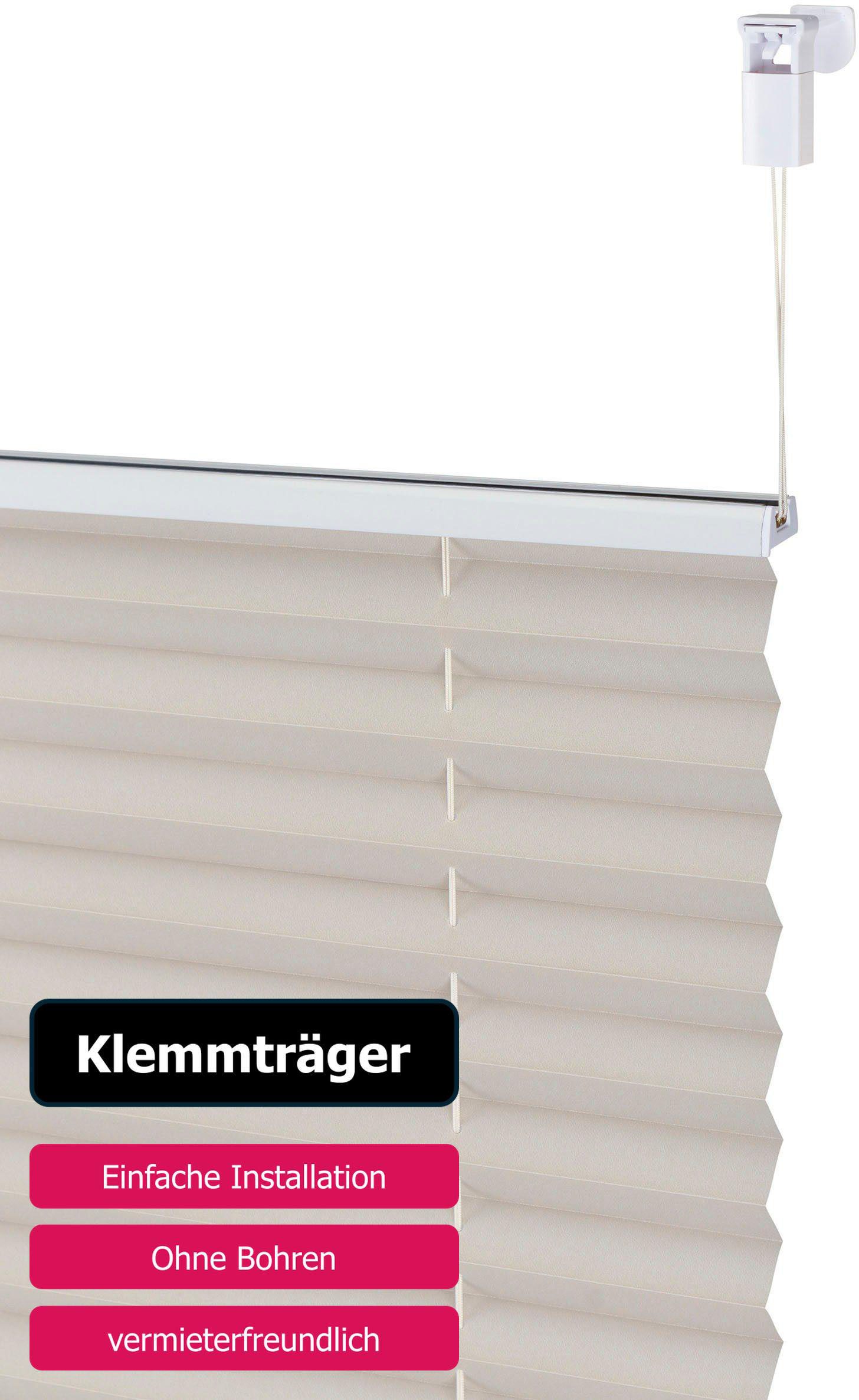 my home Plissé LAHOLM Standaardmaat, bestseller met ruim 3000 4,5-sterren-beoordelingen, klemsteun (1 stuk)