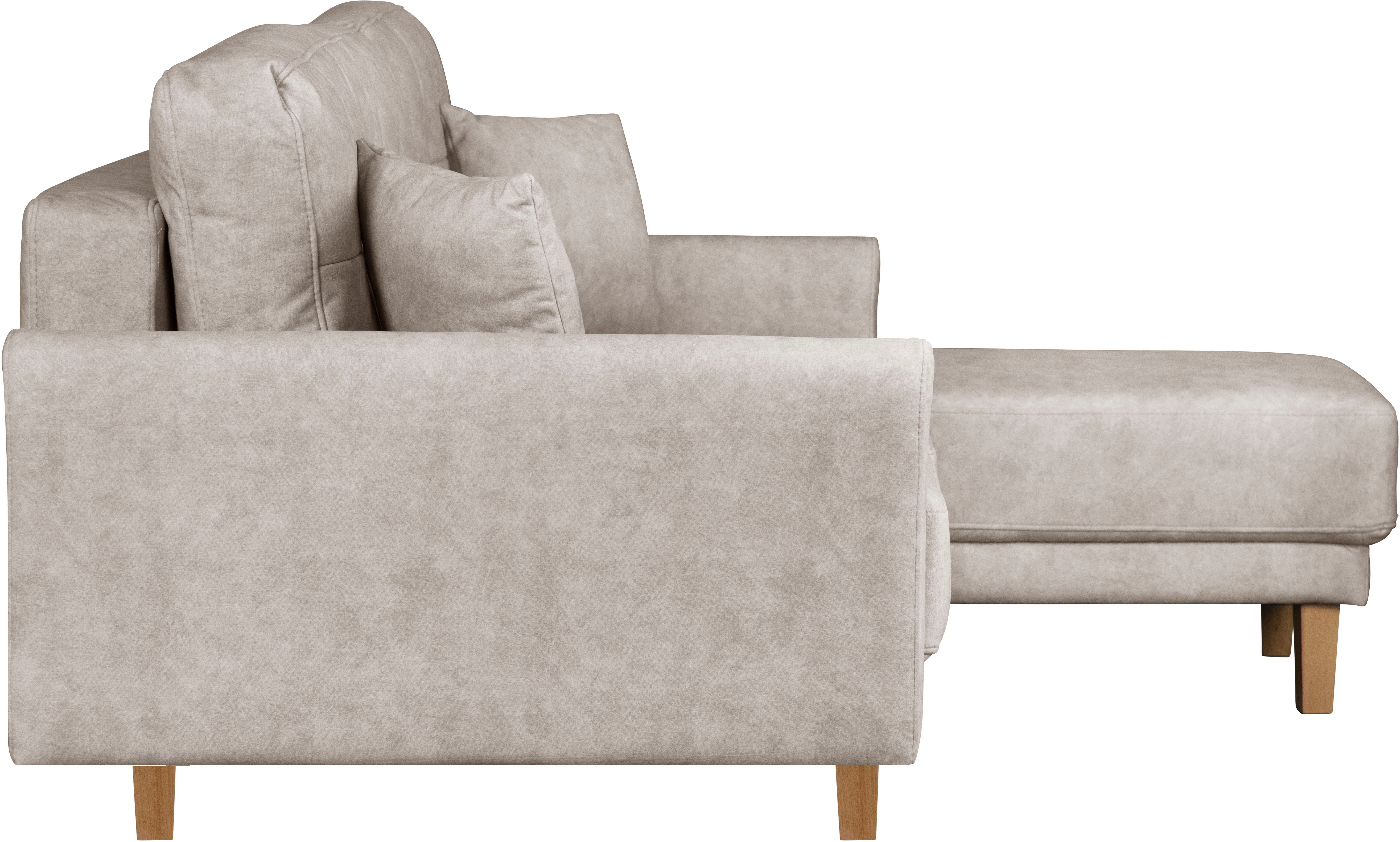 Home affaire Hoekbank TRIPLO optionele slaapbank met bedlade, afmetingen B/D/H: 234/164/89 cm