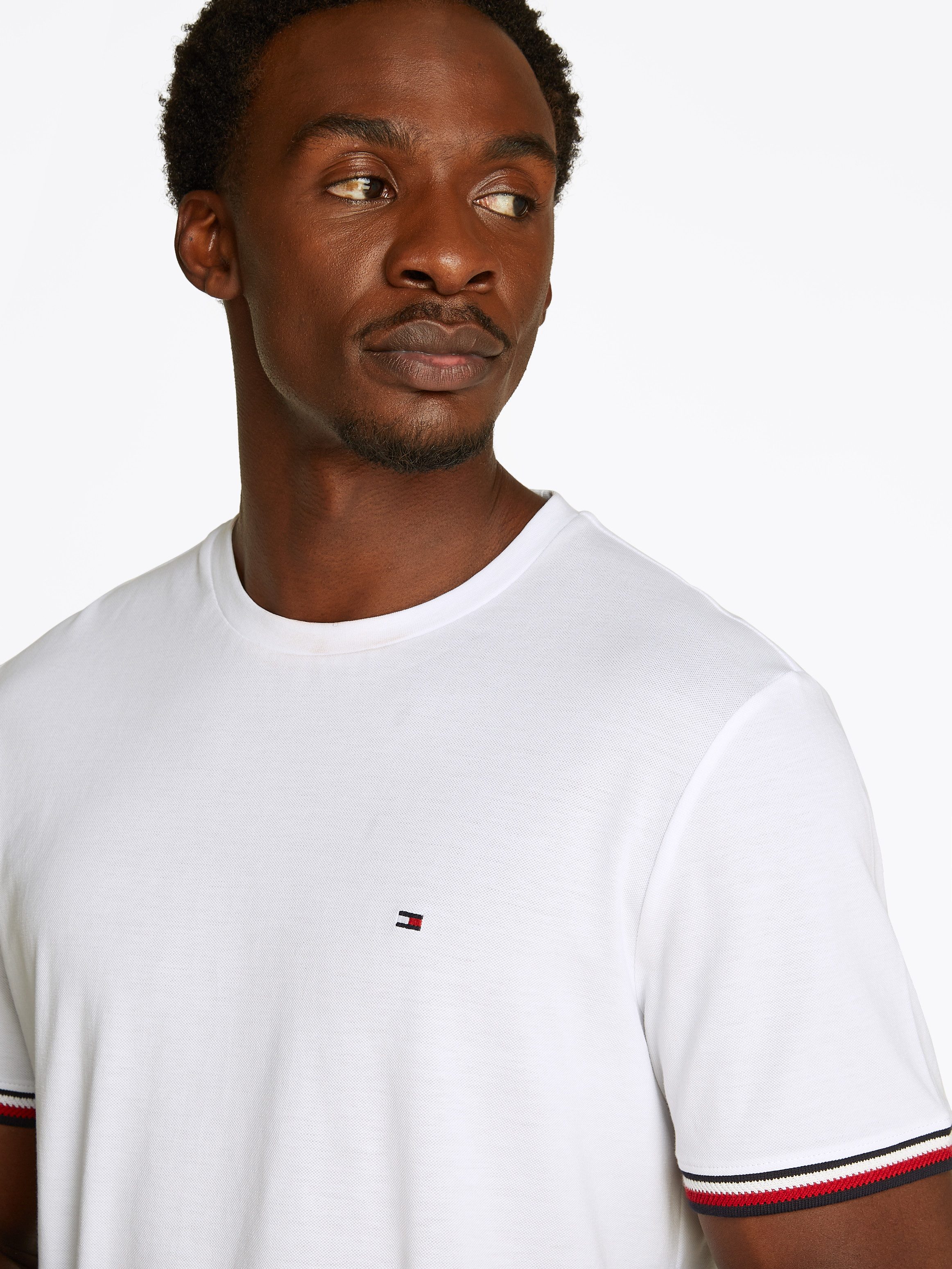 Tommy Hilfiger T-shirt GLOBAL STRIPE CUFF TEE