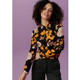 aniston selected overhemdblouse met in kleur harmonieuze bloemenprint - nieuwe collectie zwart