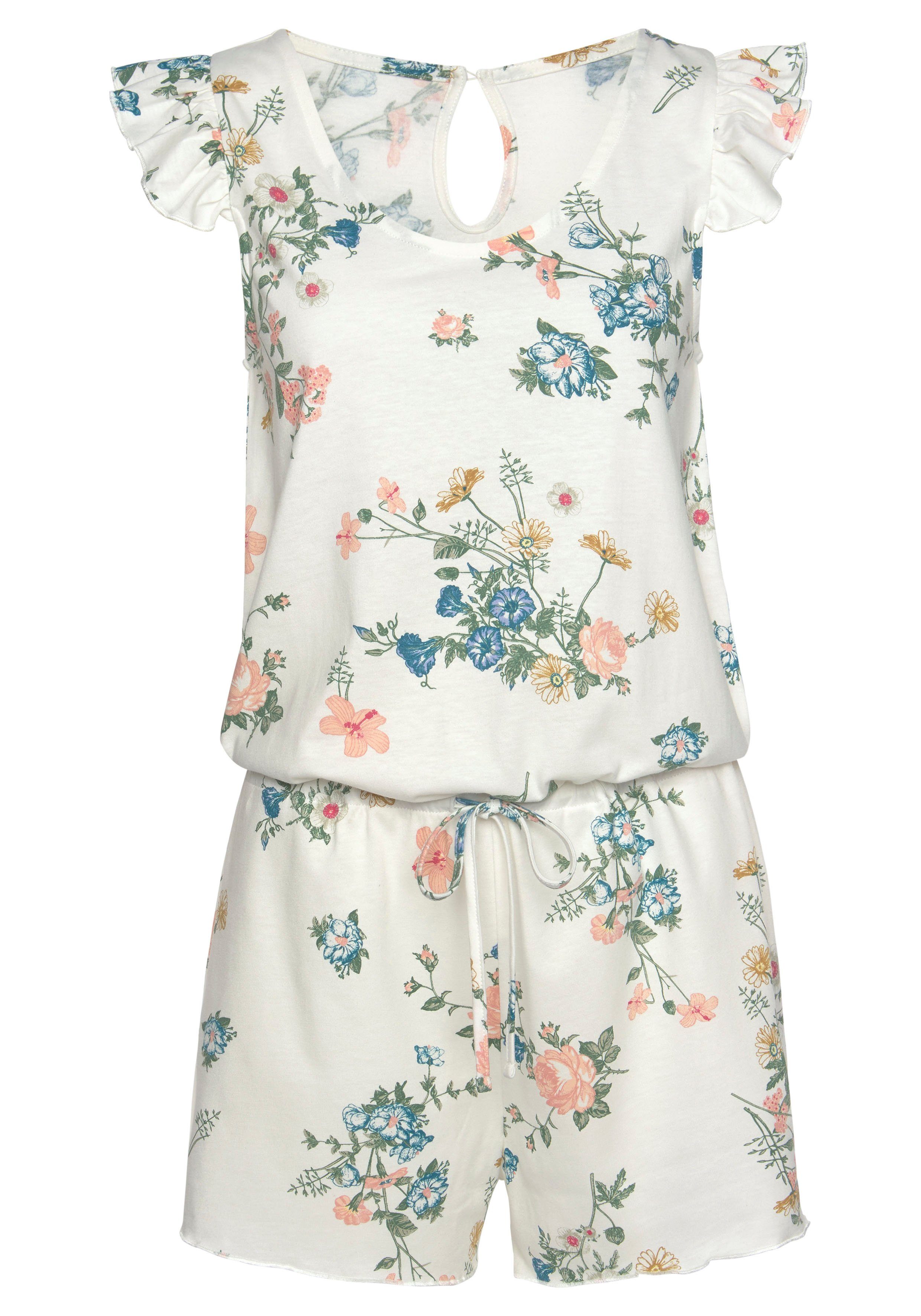 Vivance Dreams Playsuit met ruches op de schouder