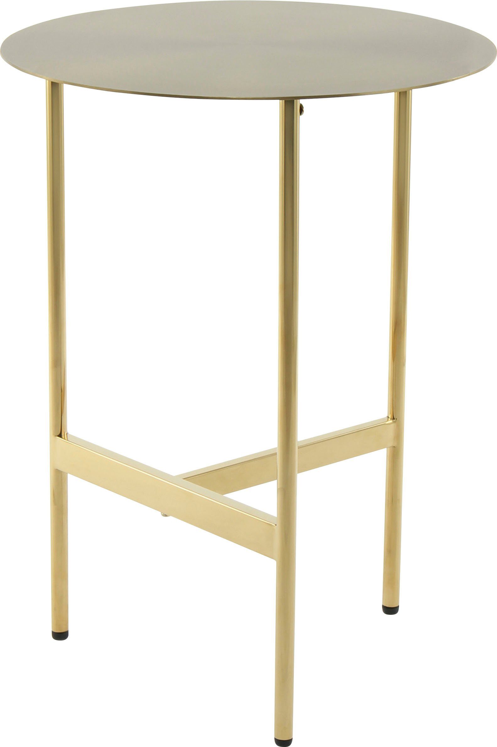 Kayoom Bijzettafel Pema, minimalistisch ontwerp, past bij elke interieurstijl minimalistisch ontwerp van het onderstel van edelstaal, ronde legplank (1 stuk)