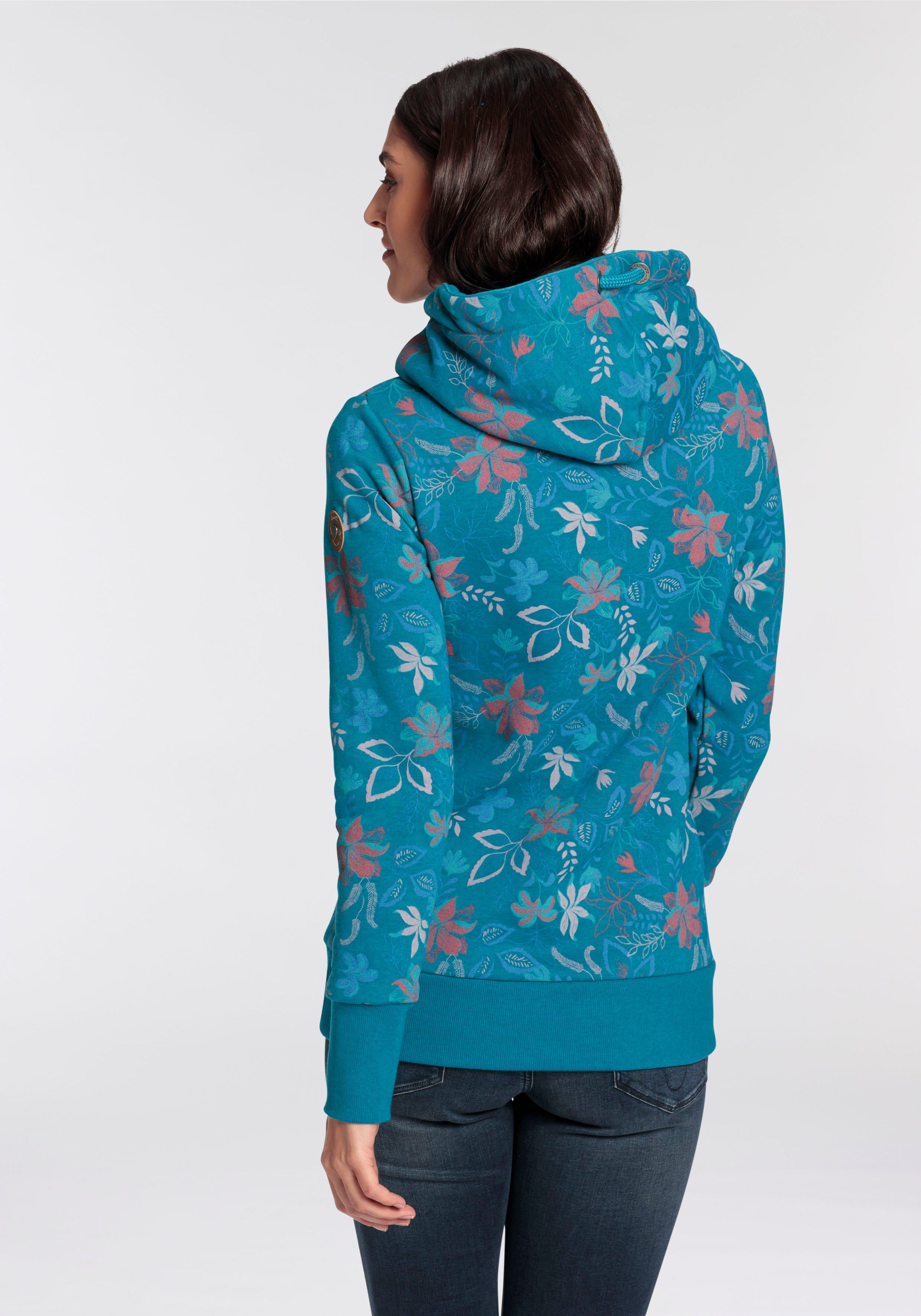 Ragwear Hoodie GRIPY FLOWERS O Hoodie met gebloemde print all-over