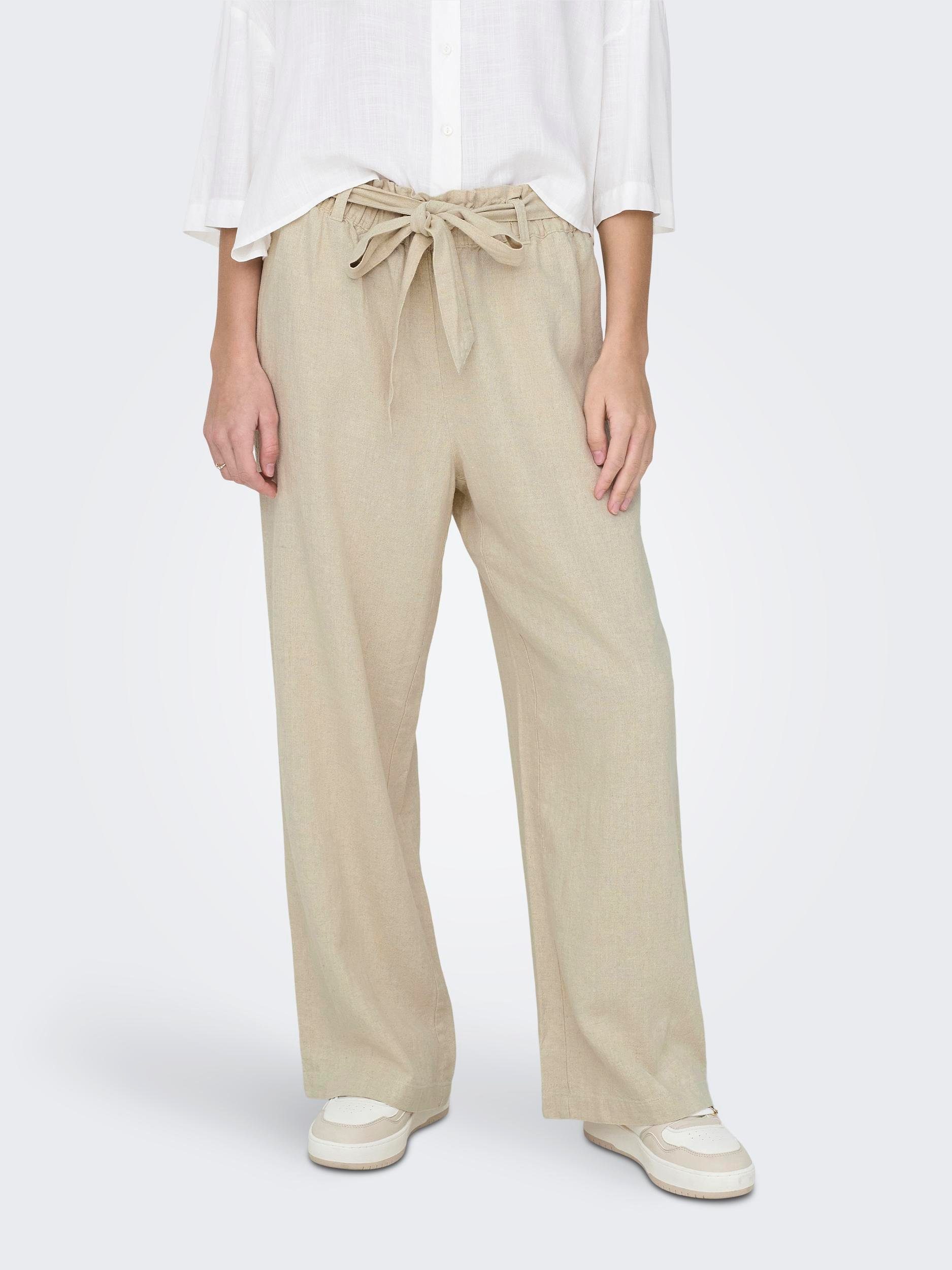 JDY Culotte SAY MW LINEN BELT PANT WVN NOOS