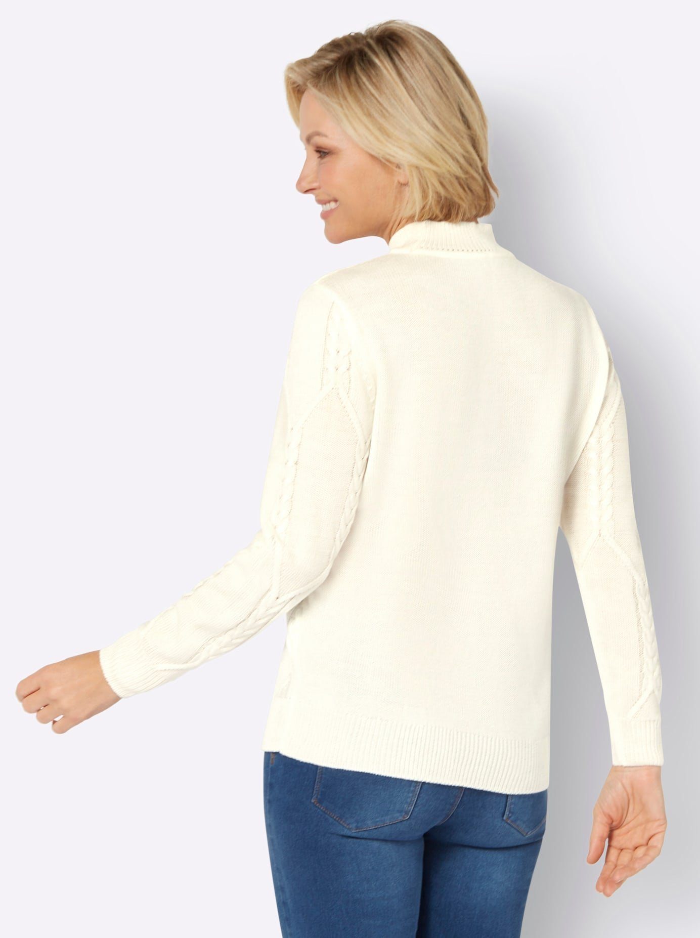 Classic Basics Gebreide Trui met opstaande kraag