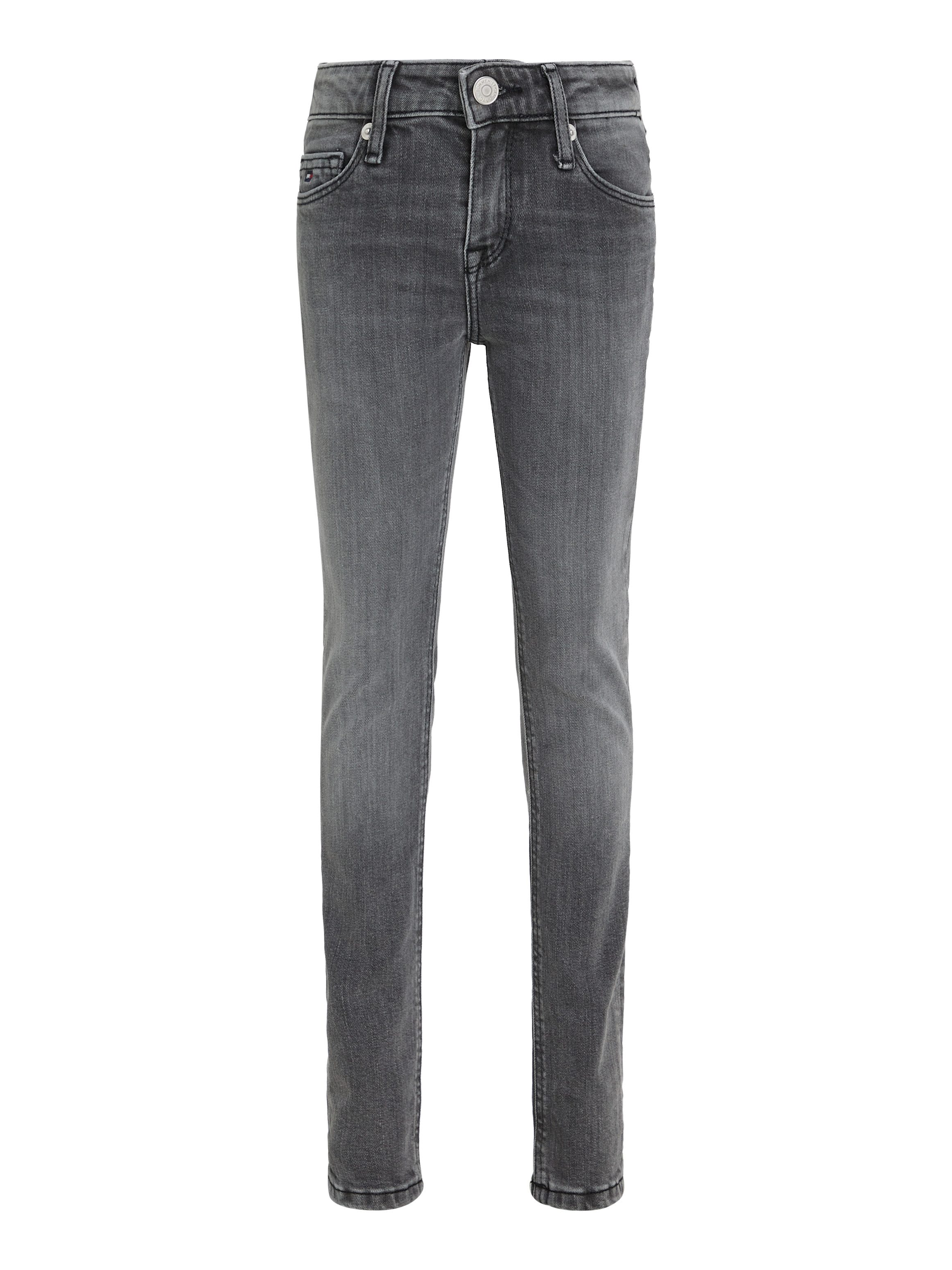 Tommy Hilfiger Skinny fit jeans NORA SKINNY MID GREY WASH DENIM Kinderen tot 16 jaar met logo-opdruk