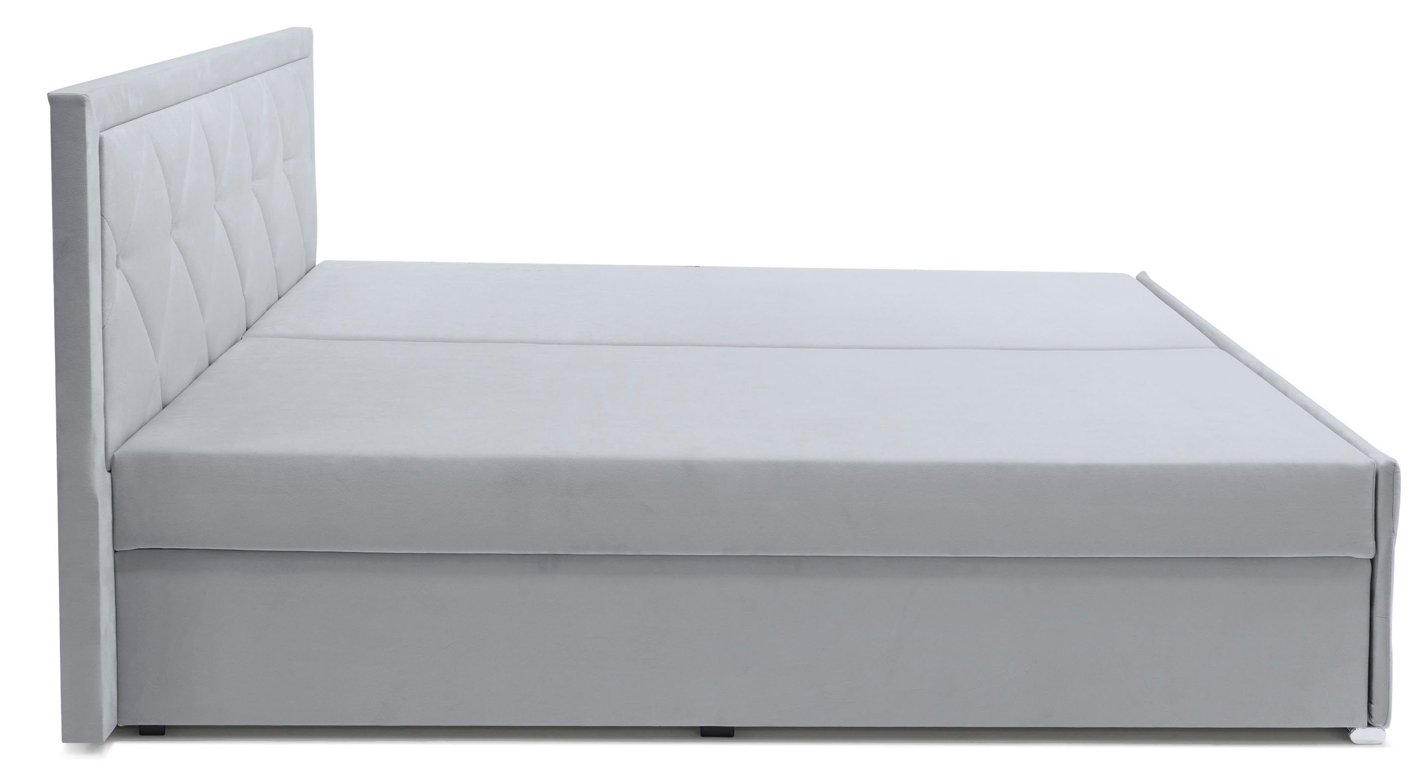 Leonique Boxspring Alfie, bestseller! Inclusief bedlade & topper Optioneel met knoopstiksels of strassstenen, H2, H3 en H4 verkrijgbaar