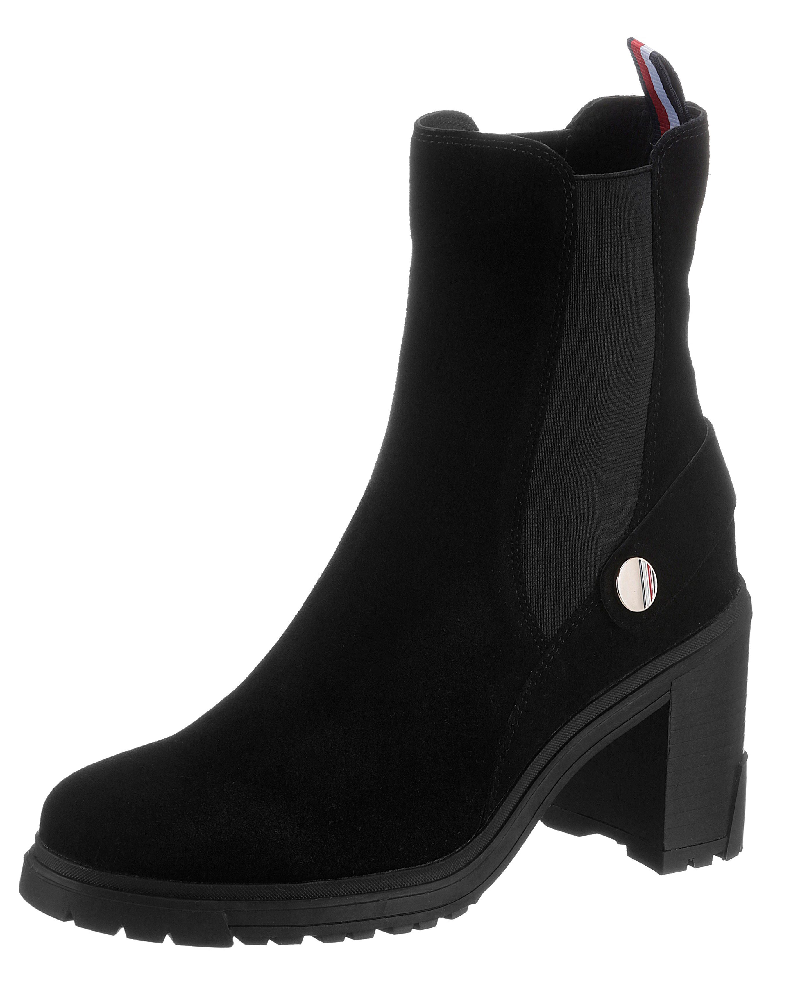 Tommy Hilfiger Chelsea-boots OUTDOOR HIGH HEEL BOOT met siertrensje