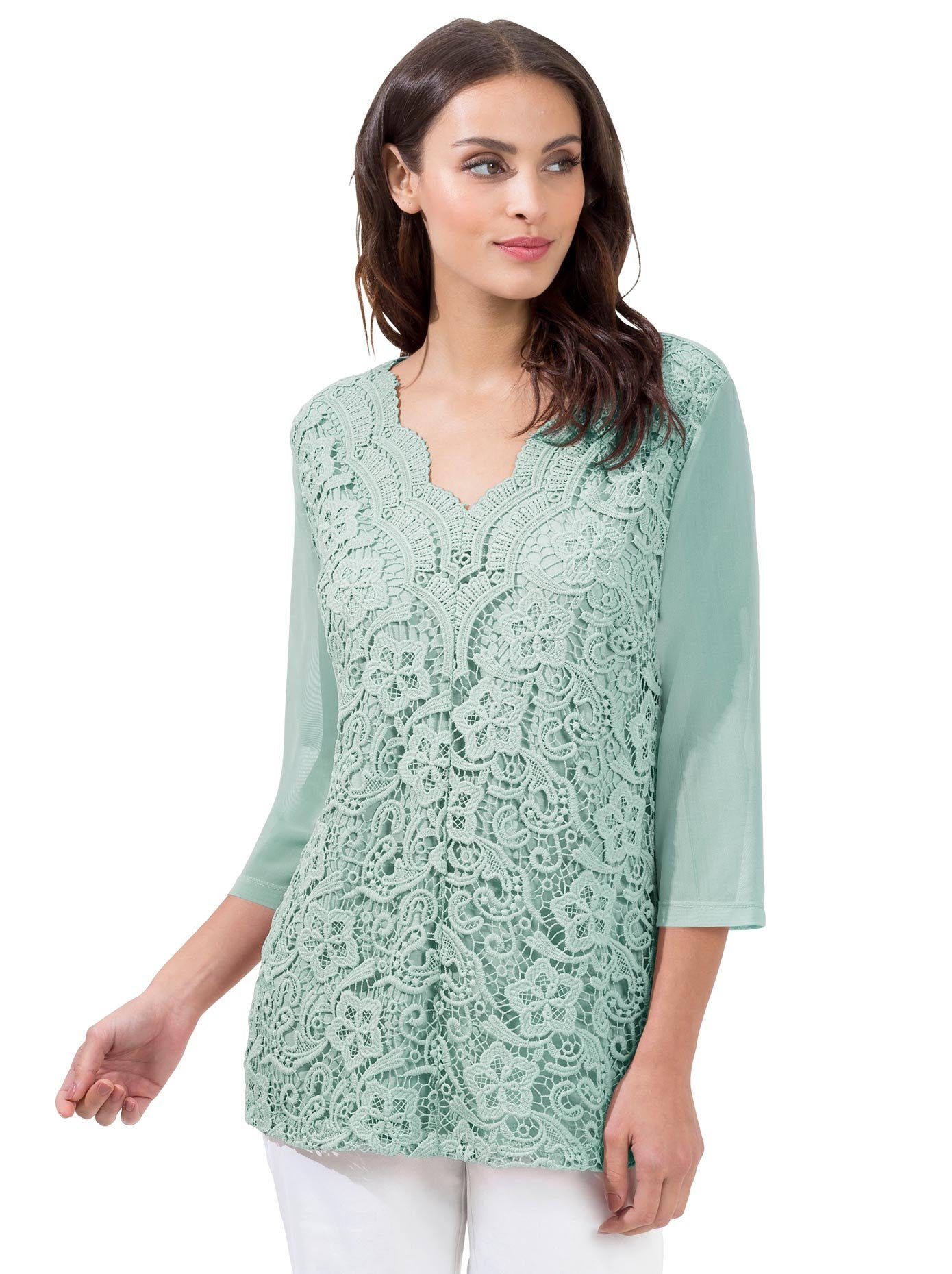 Lady Kanten Shirt (1-delig)