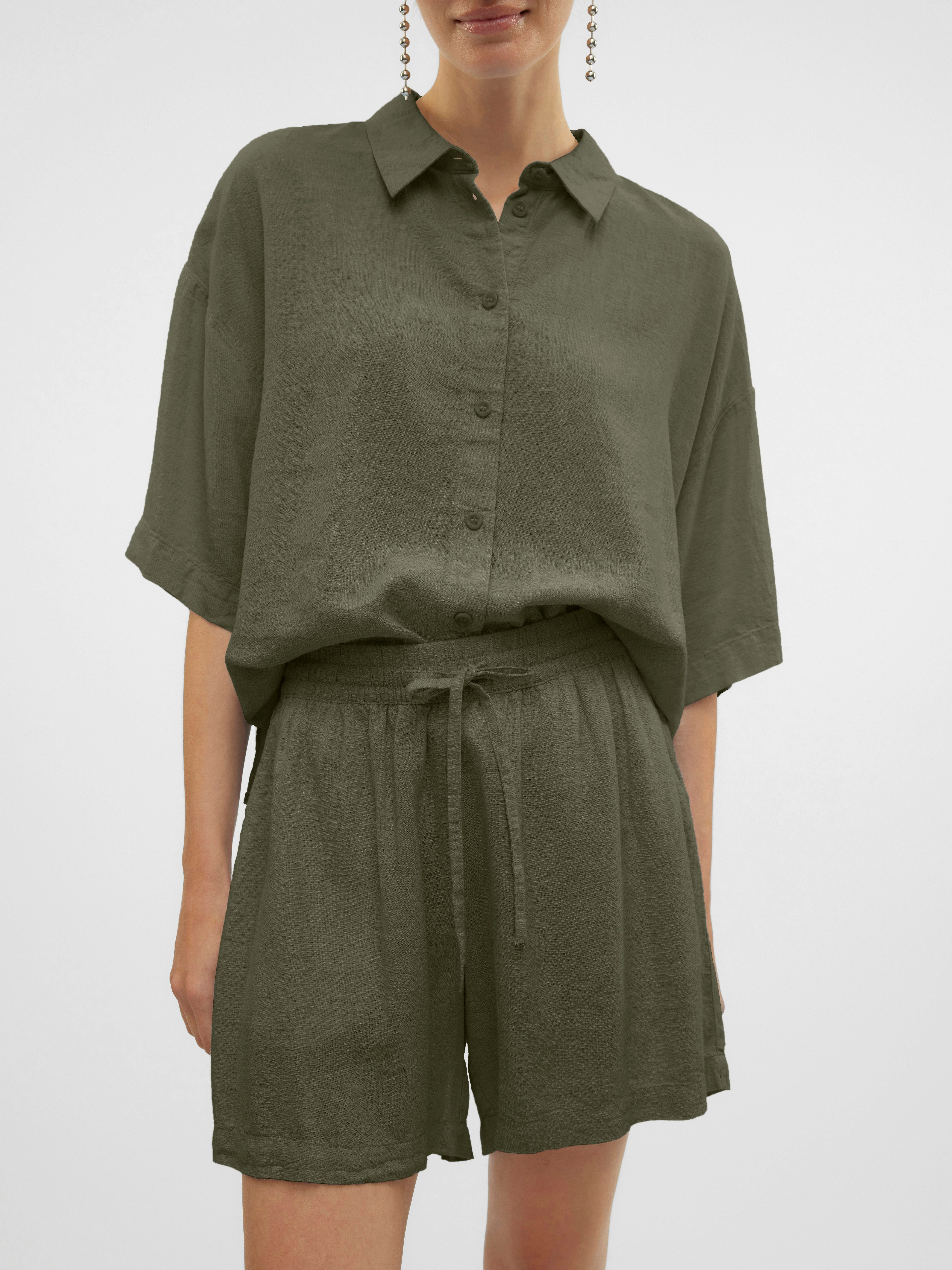 Vero Moda Short VMLINN LINEN SHORTS WVN NOOS