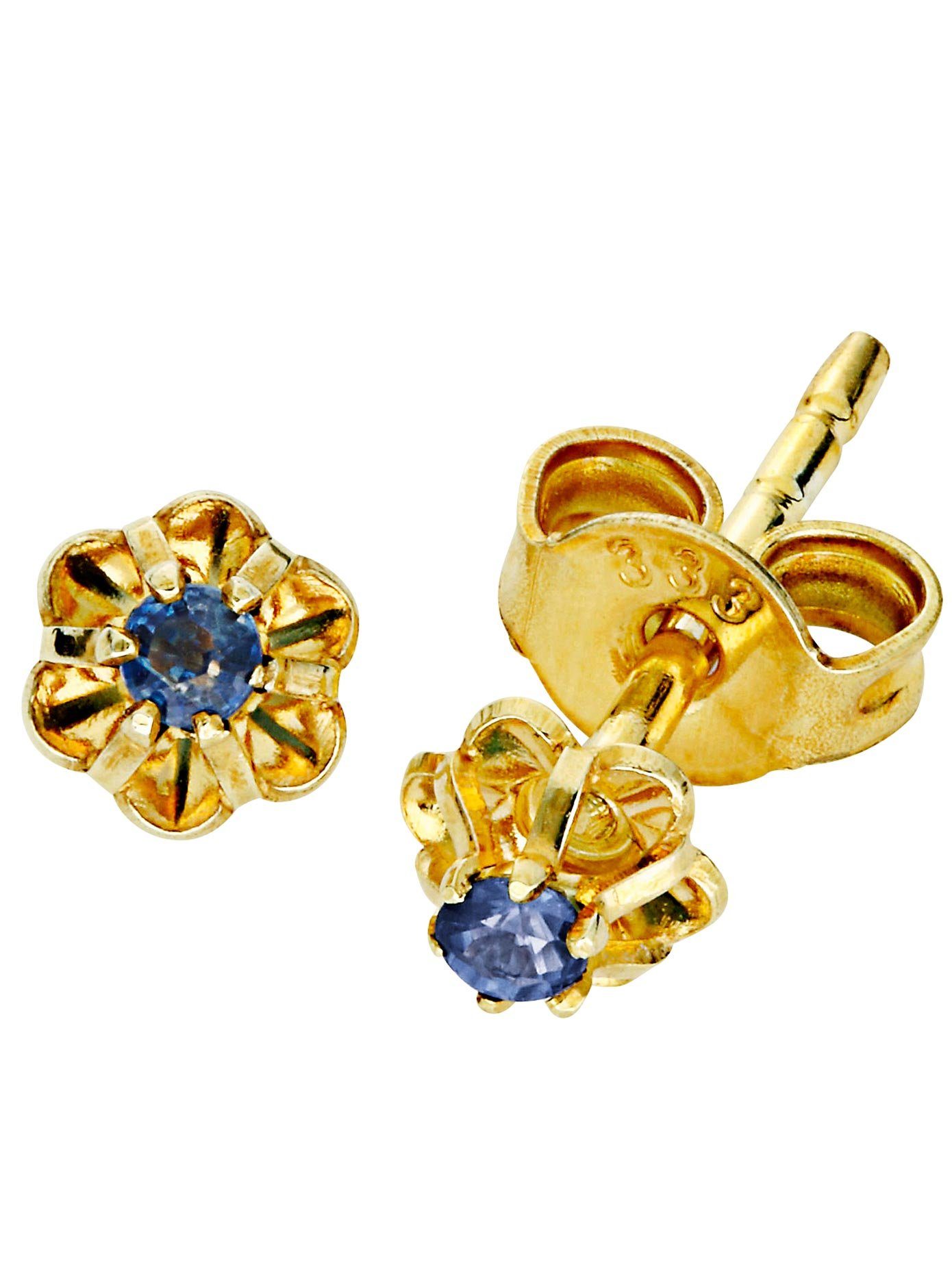 Lady Oorstekers dames oorbellen blauw