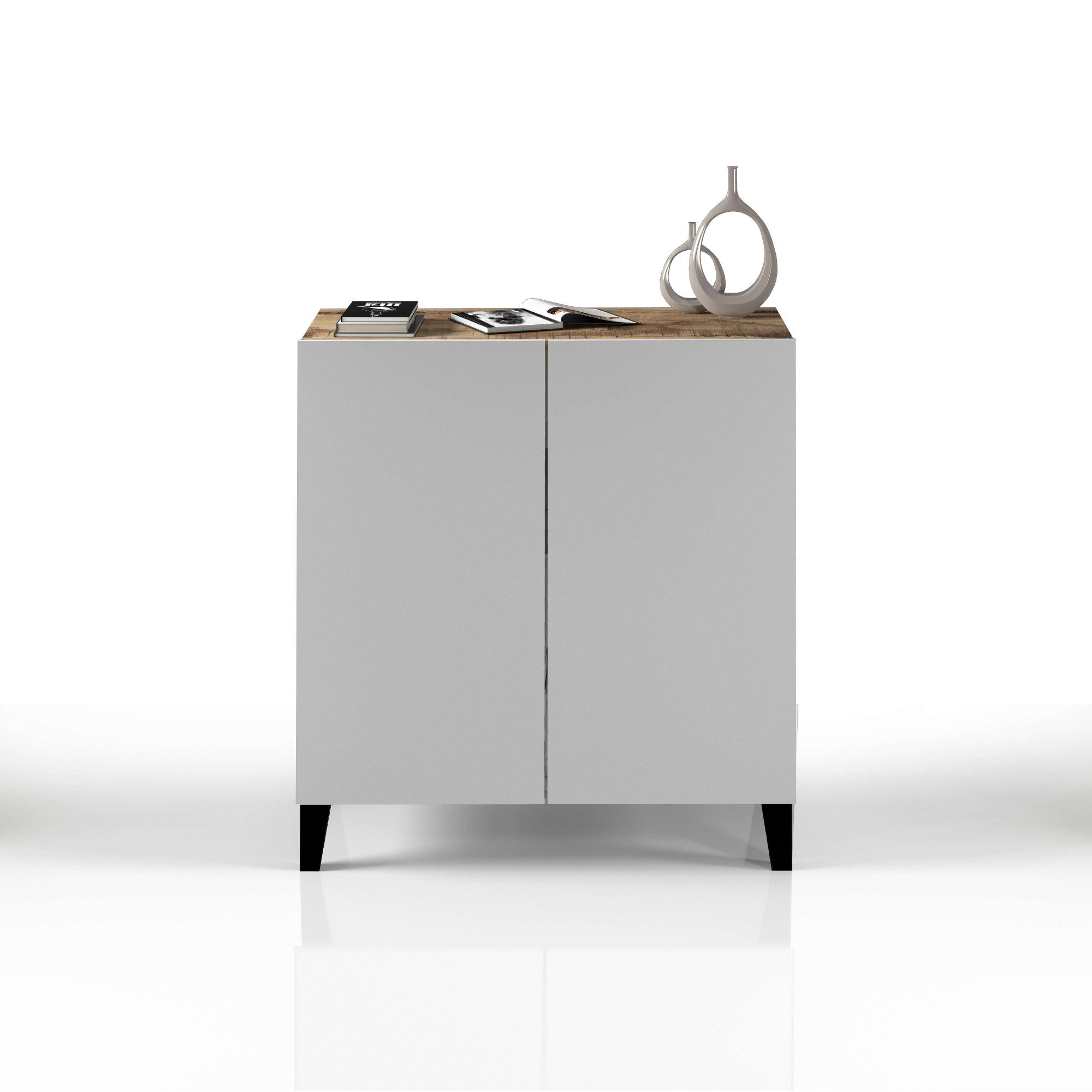 INOSIGN Archiefkast Sunrise Archiefkast, Multifunctionele kast, Bureaukast met 2 deuren & 2 vakken, breedte 79,2 cm, gemaakt in italië