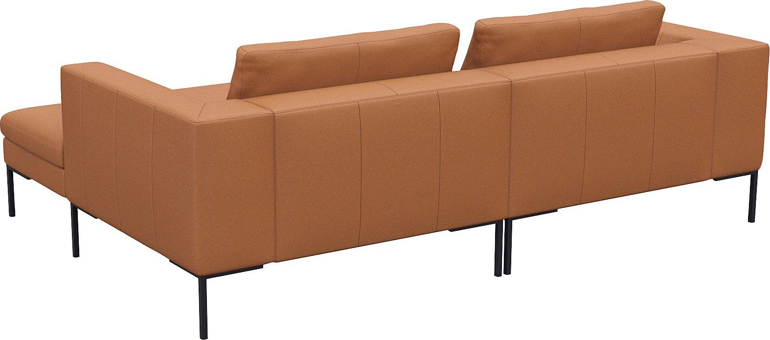 FLEXLUX Hoekbank Loano, super comfortabel zitcomfort door koudschuim in de zitting, L-vorm