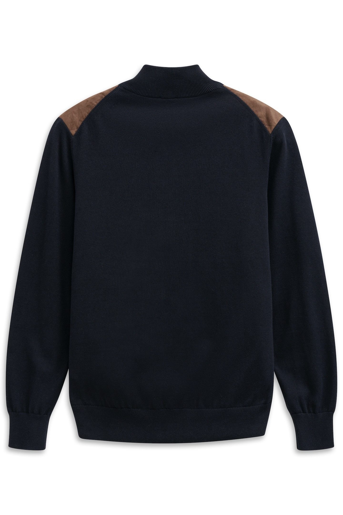 Bugatti Vest Regular fit met velours voorkant & opstaande kraag
