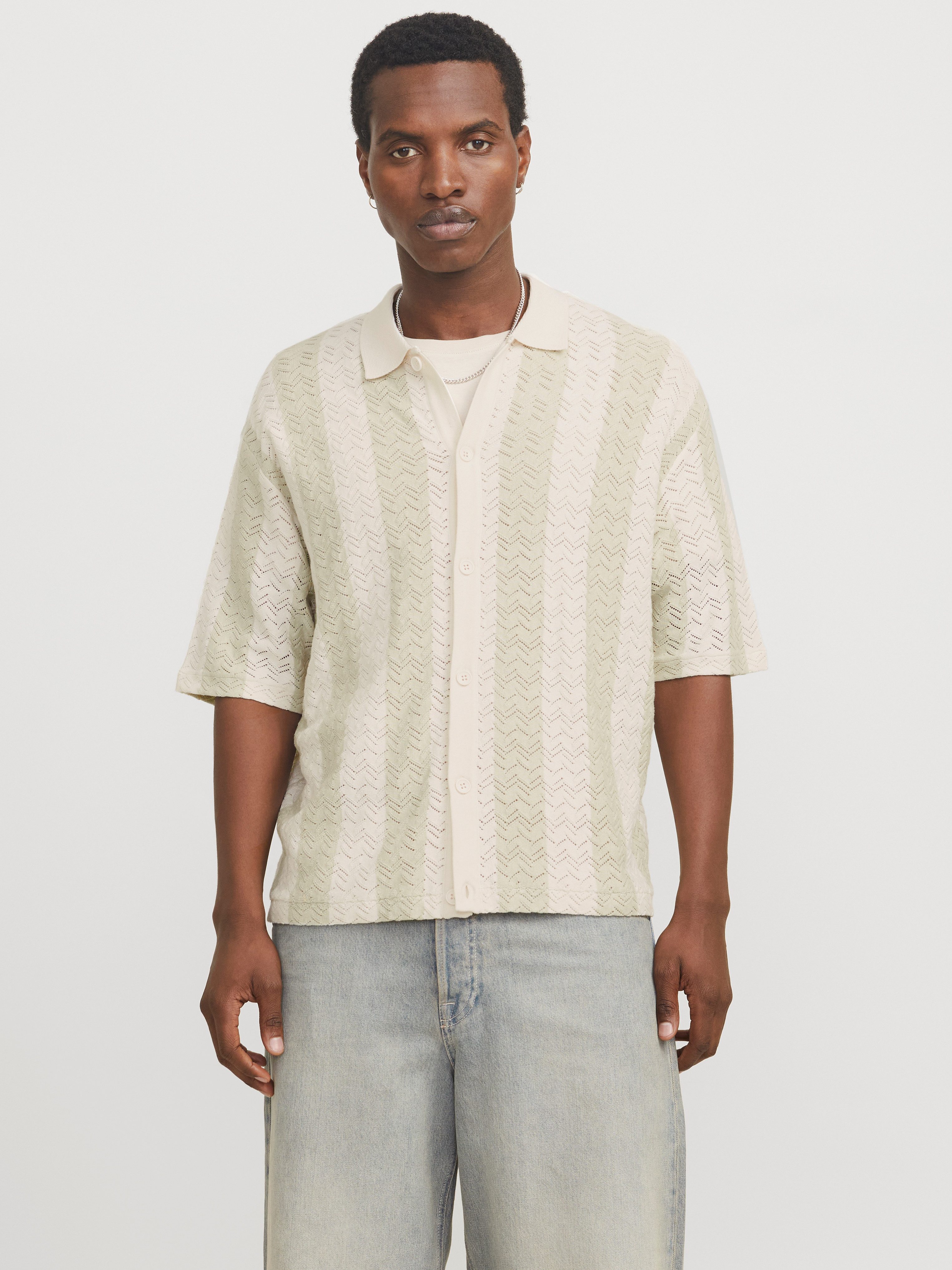Jack & Jones Trui met polokraag JORTYLER KNIT SS POLO SN