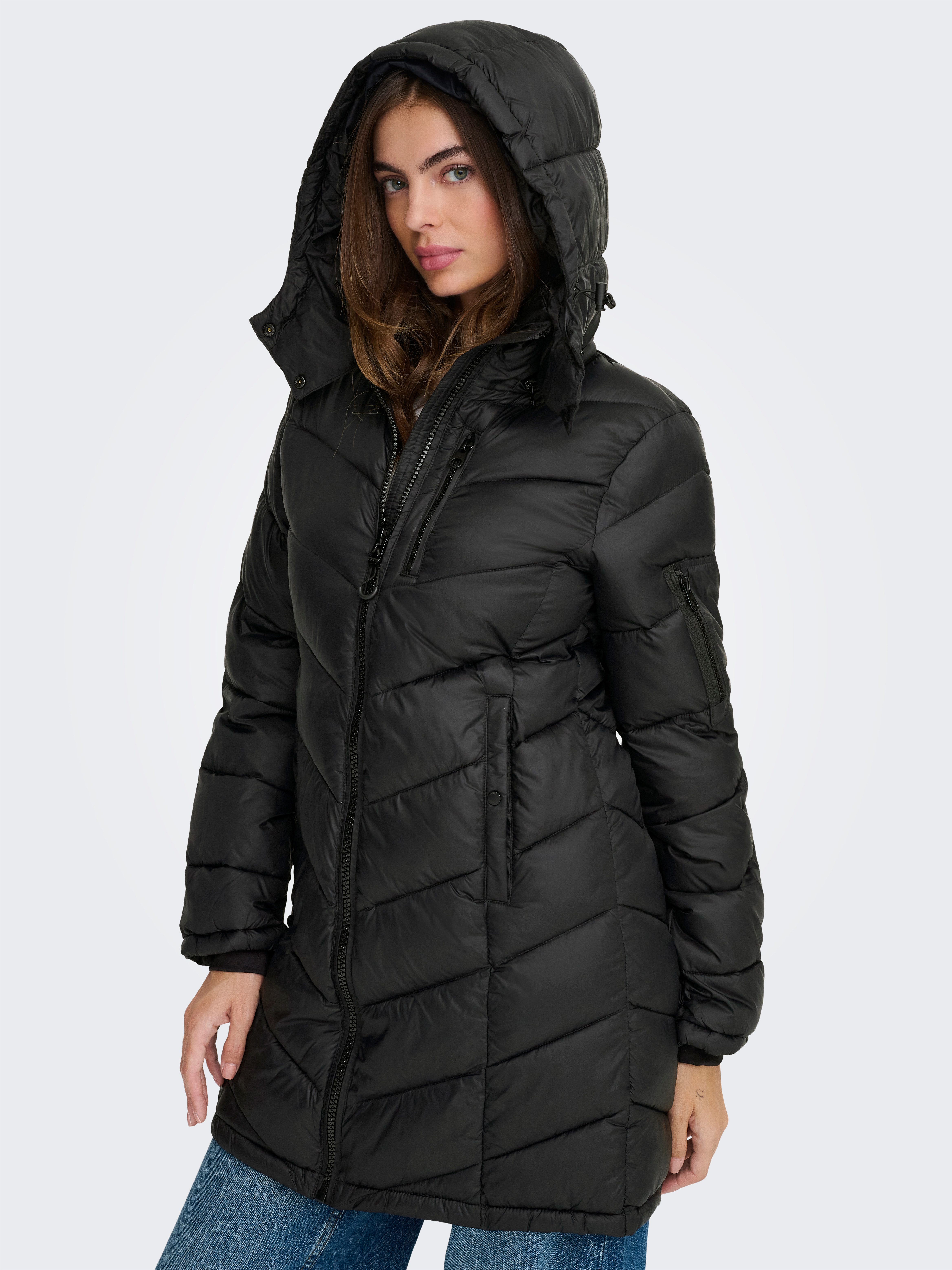 Only Gewatteerde jas ONLTAHIA LW QUILTED COAT CC OTW