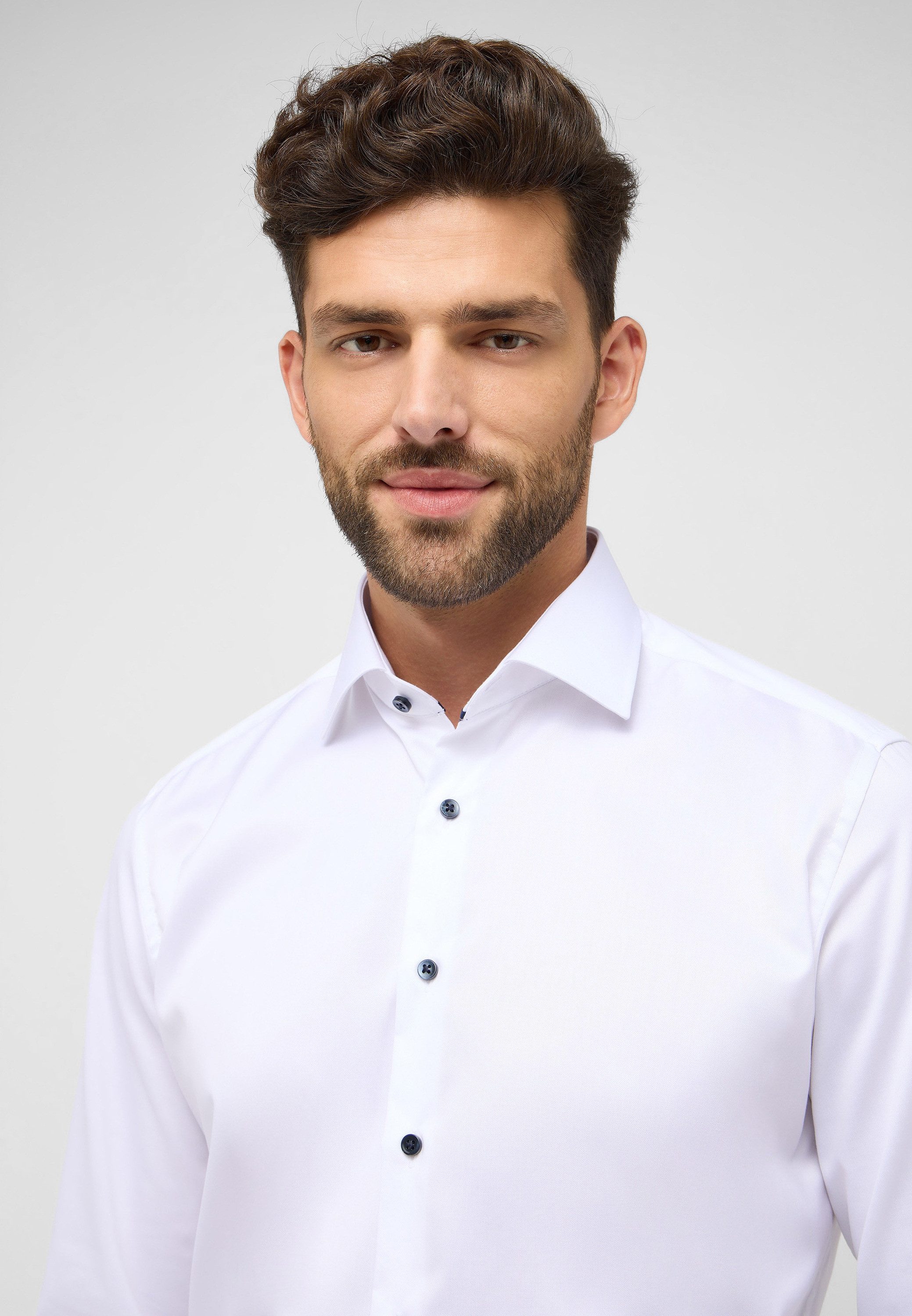 Eterna Overhemd met lange mouwen MODERN FIT NON IRON (strijkvrij)