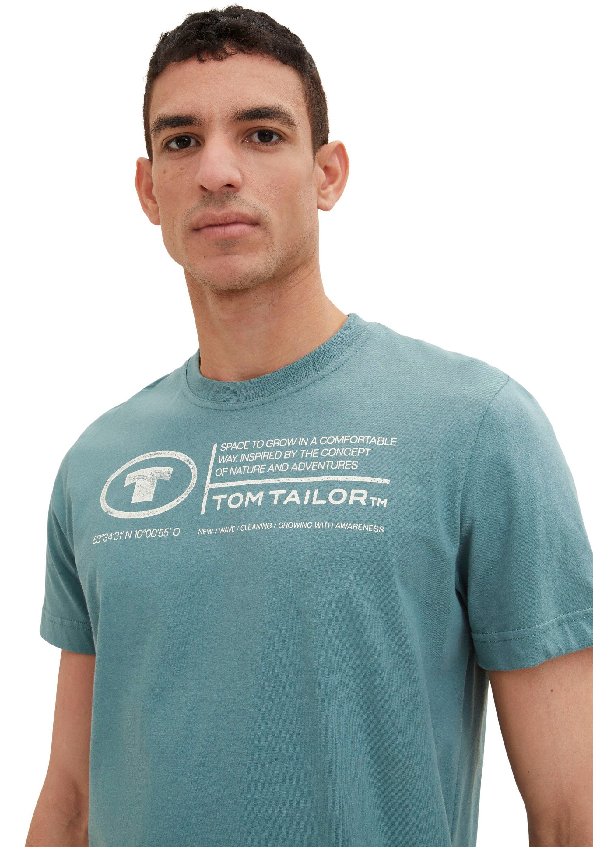 Tom Tailor Shirt met print Tom Tailor heren T-shirt, frontprint