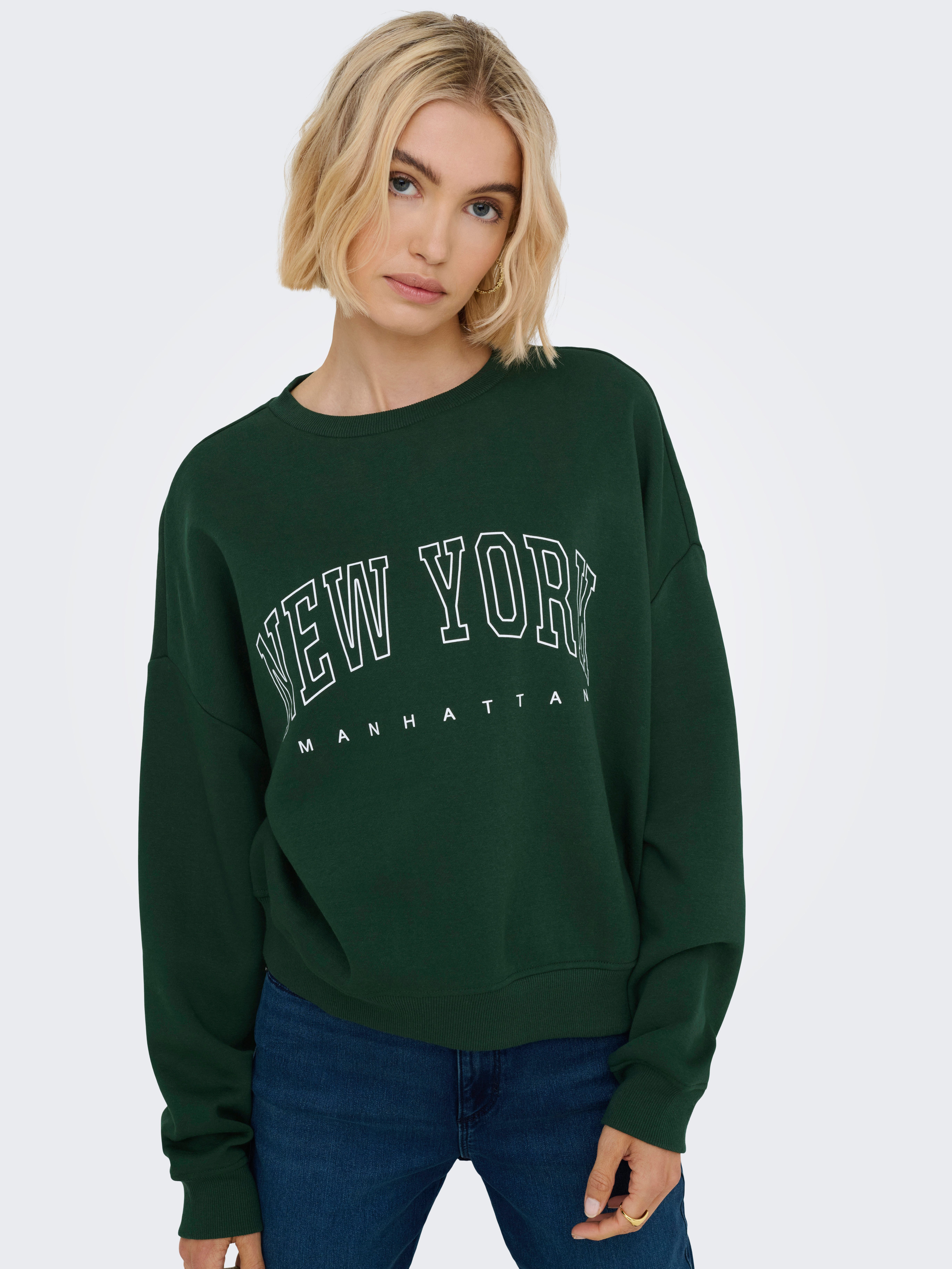 Only Sweatshirt ONLSWEAT L/S CREW OVERSIZE STATE SWT