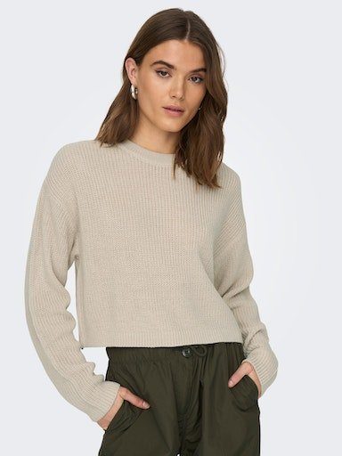 Only Gebreide trui ONLMALAVI L/S CROPPED PULLOVER KNT NOOS